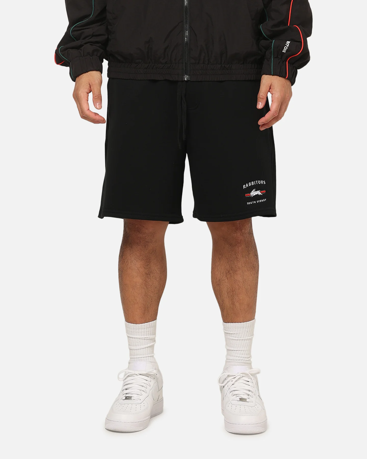 Bleacher Athletic South Sydney Rabbitohs NRL 1908 Track Shorts Black - Image 5