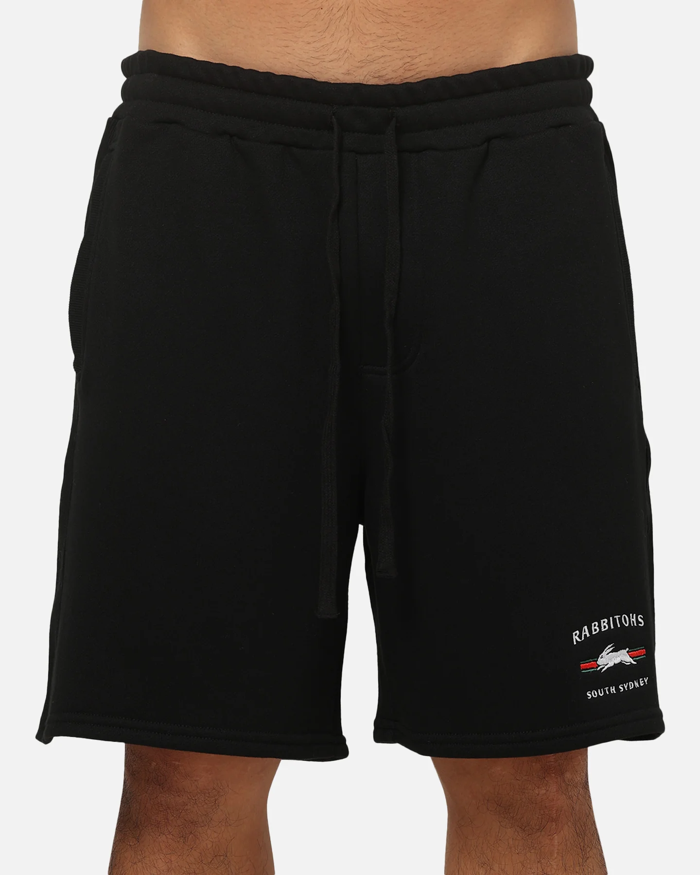 Bleacher Athletic South Sydney Rabbitohs NRL 1908 Track Shorts Black - Image 7