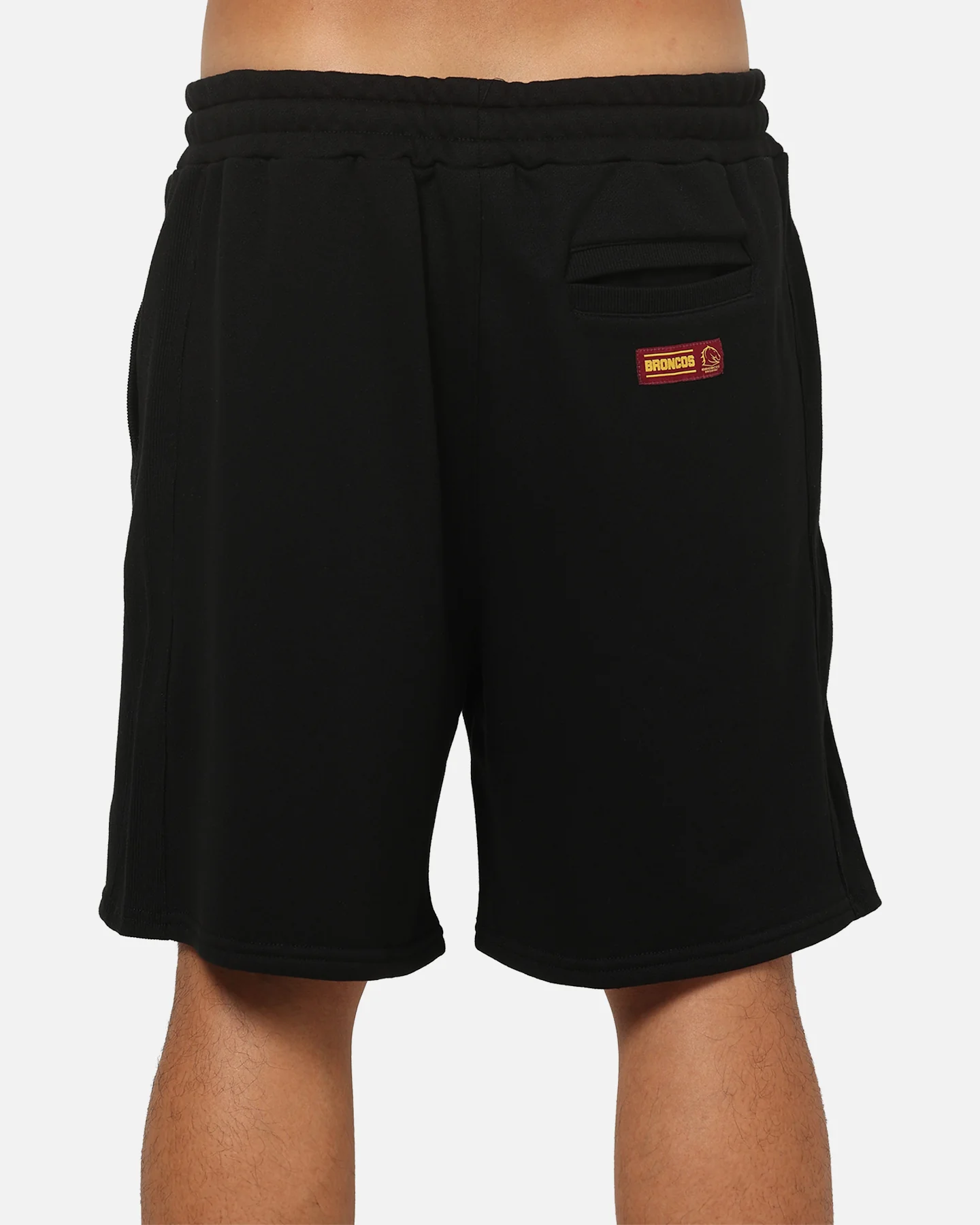 Bleacher Athletic Brisbane Broncos NRL 1908 Track Shorts Black - Image 8