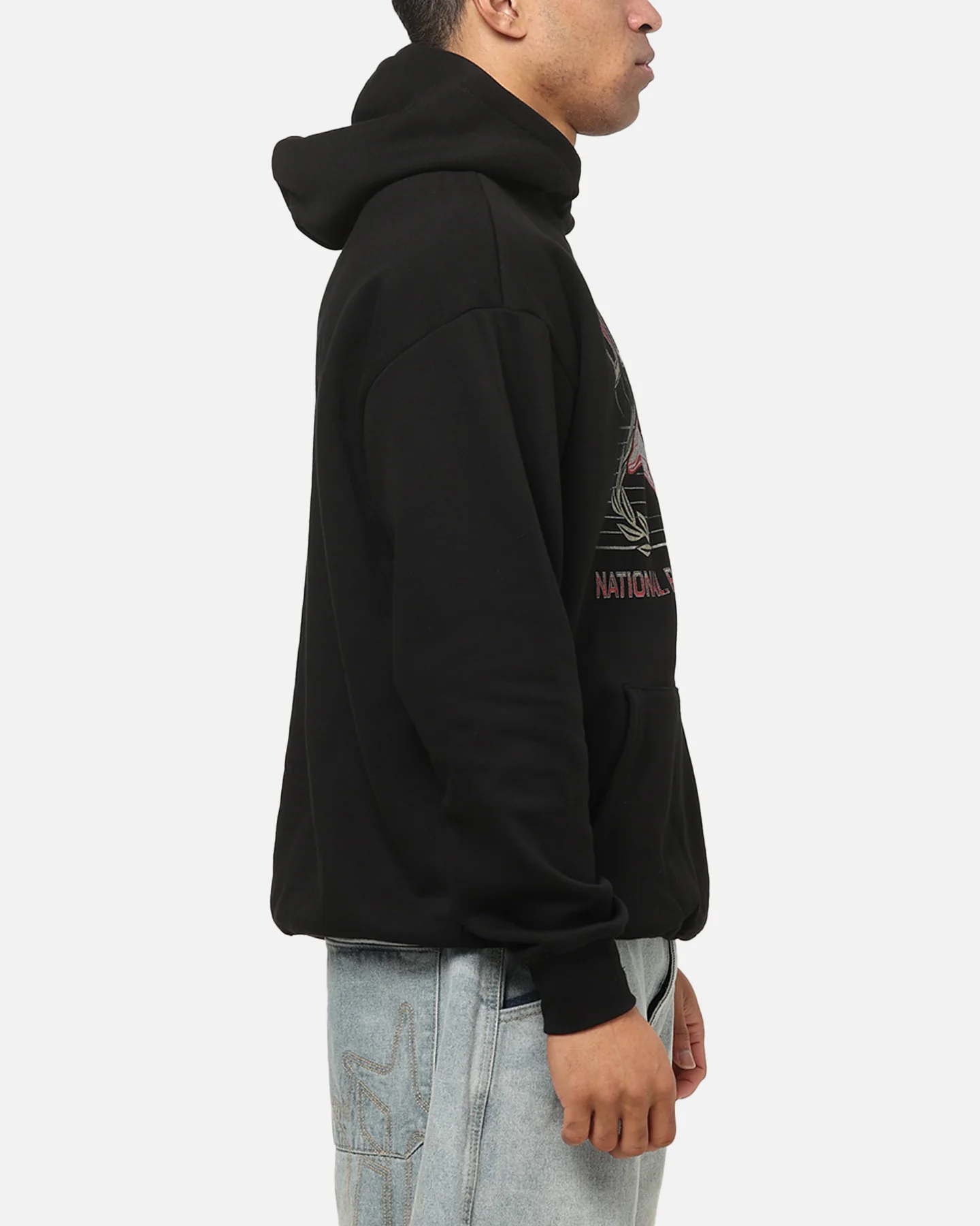 Bleacher Athletic Dolphins NRL Adult Club Wreath Hoodie Black - Image 4