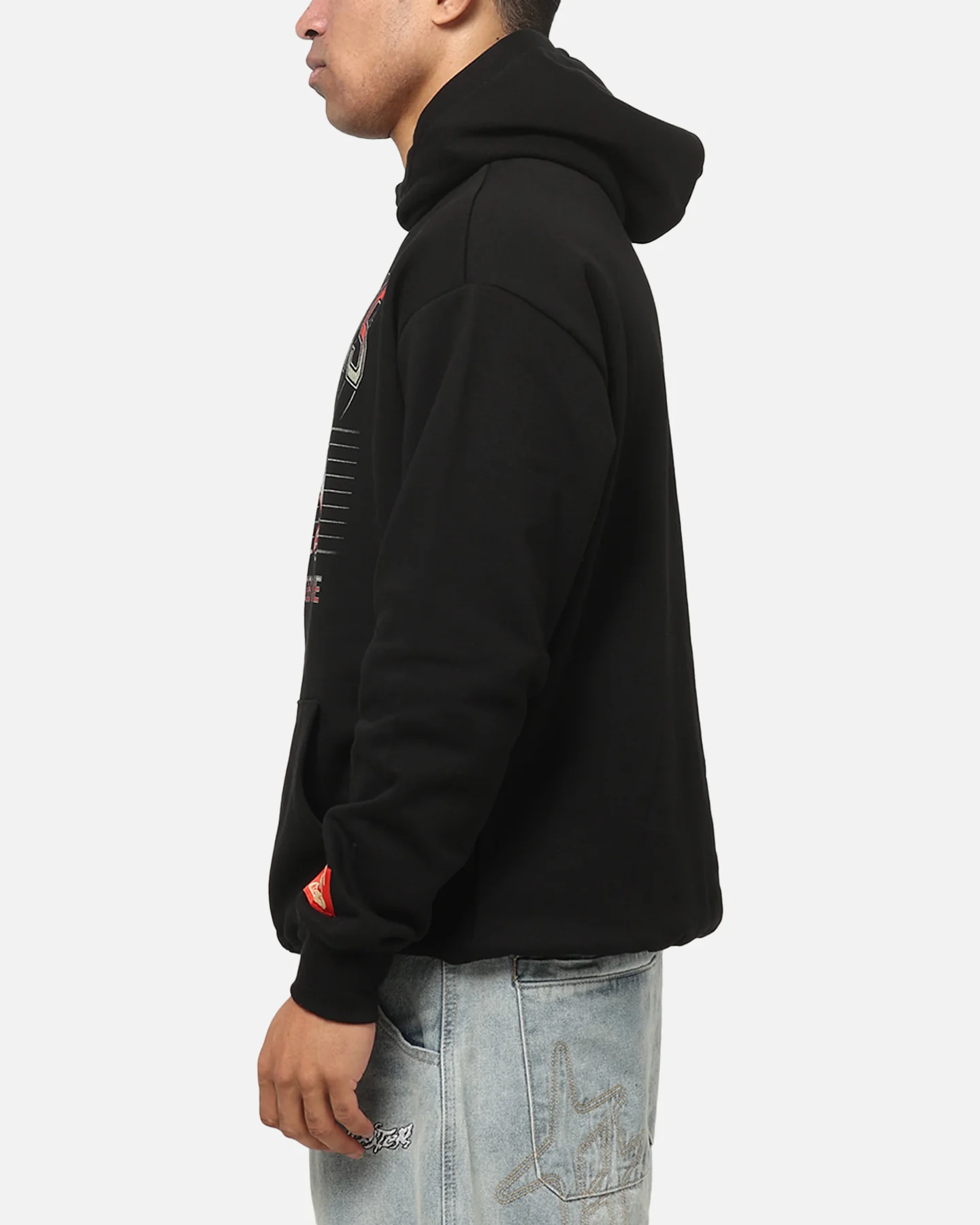 Bleacher Athletic Dolphins NRL Adult Club Wreath Hoodie Black - Image 5