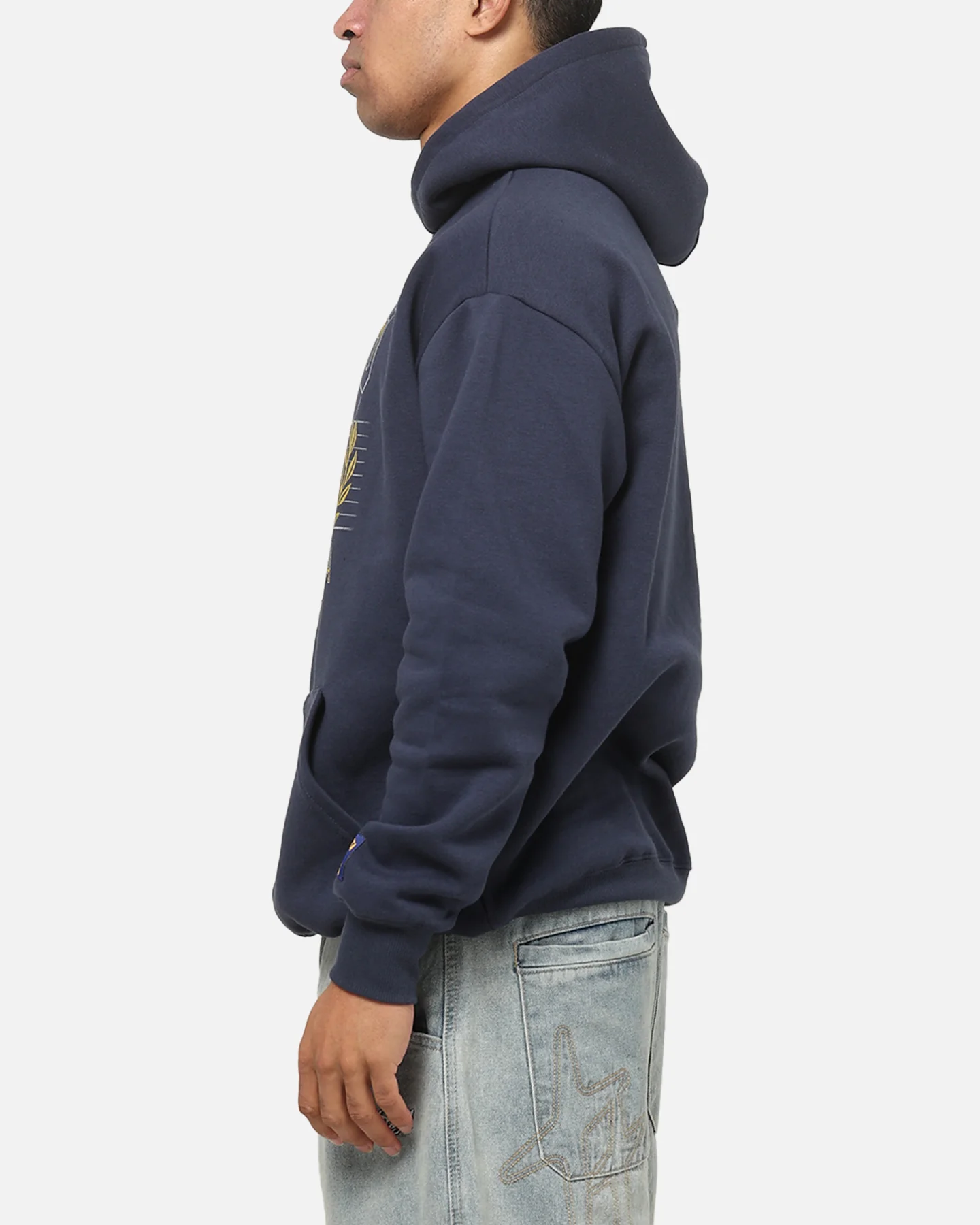 Bleacher Athletic Parramatta Eels NRL Adult Club Wreath Hoodie Navy - Image 5