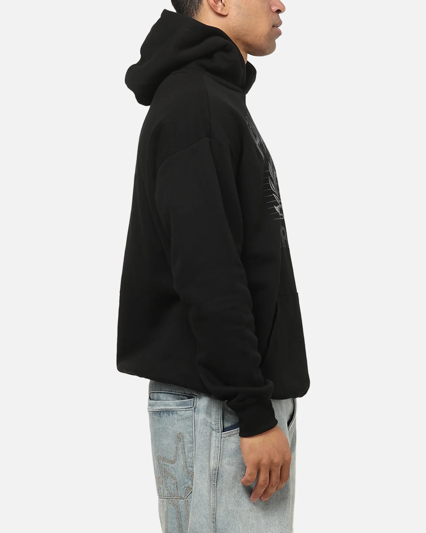 Bleacher Athletic Penrith Panthers NRL Adult Club Wreath Hoodie Black - Image 4
