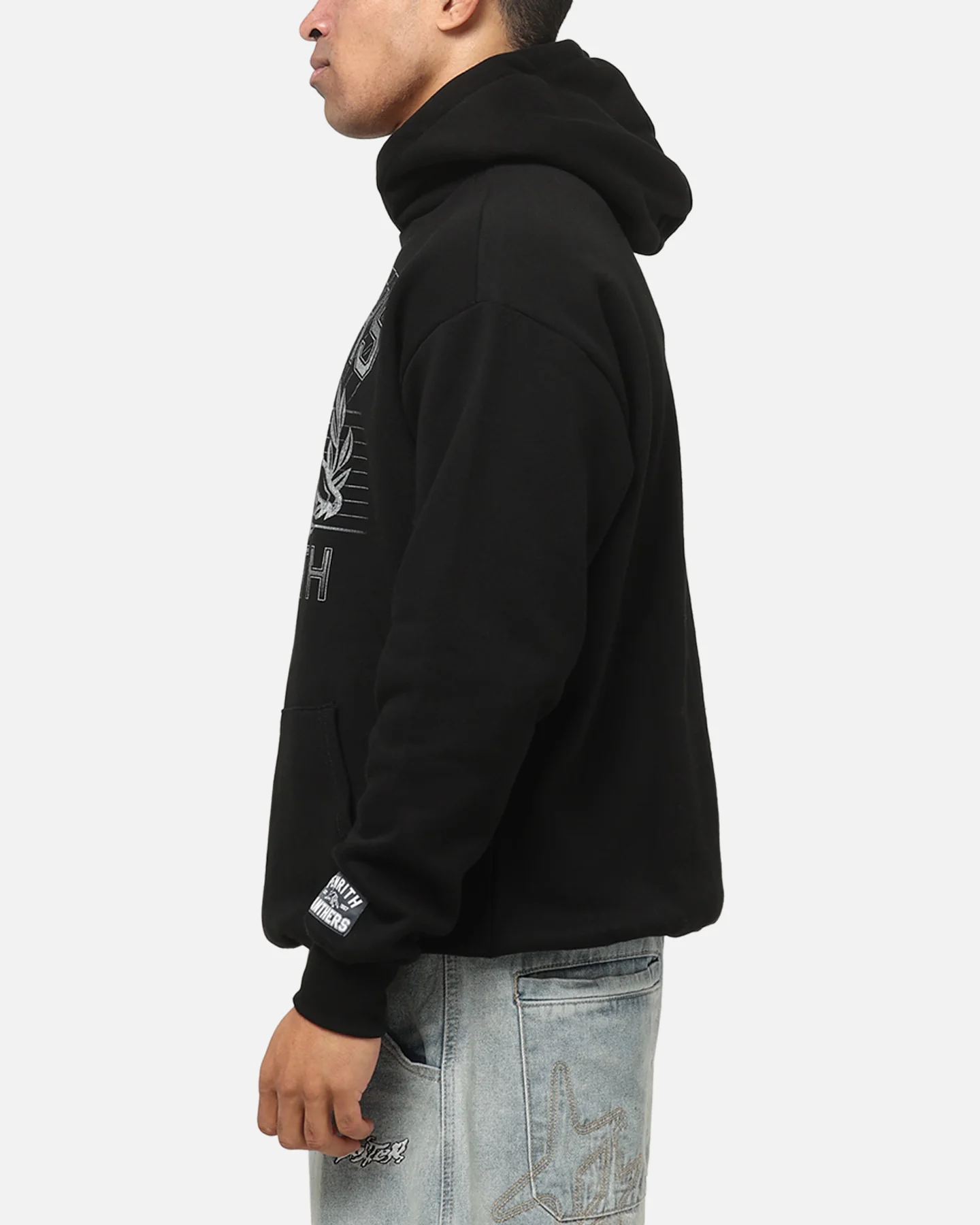 Bleacher Athletic Penrith Panthers NRL Adult Club Wreath Hoodie Black - Image 5