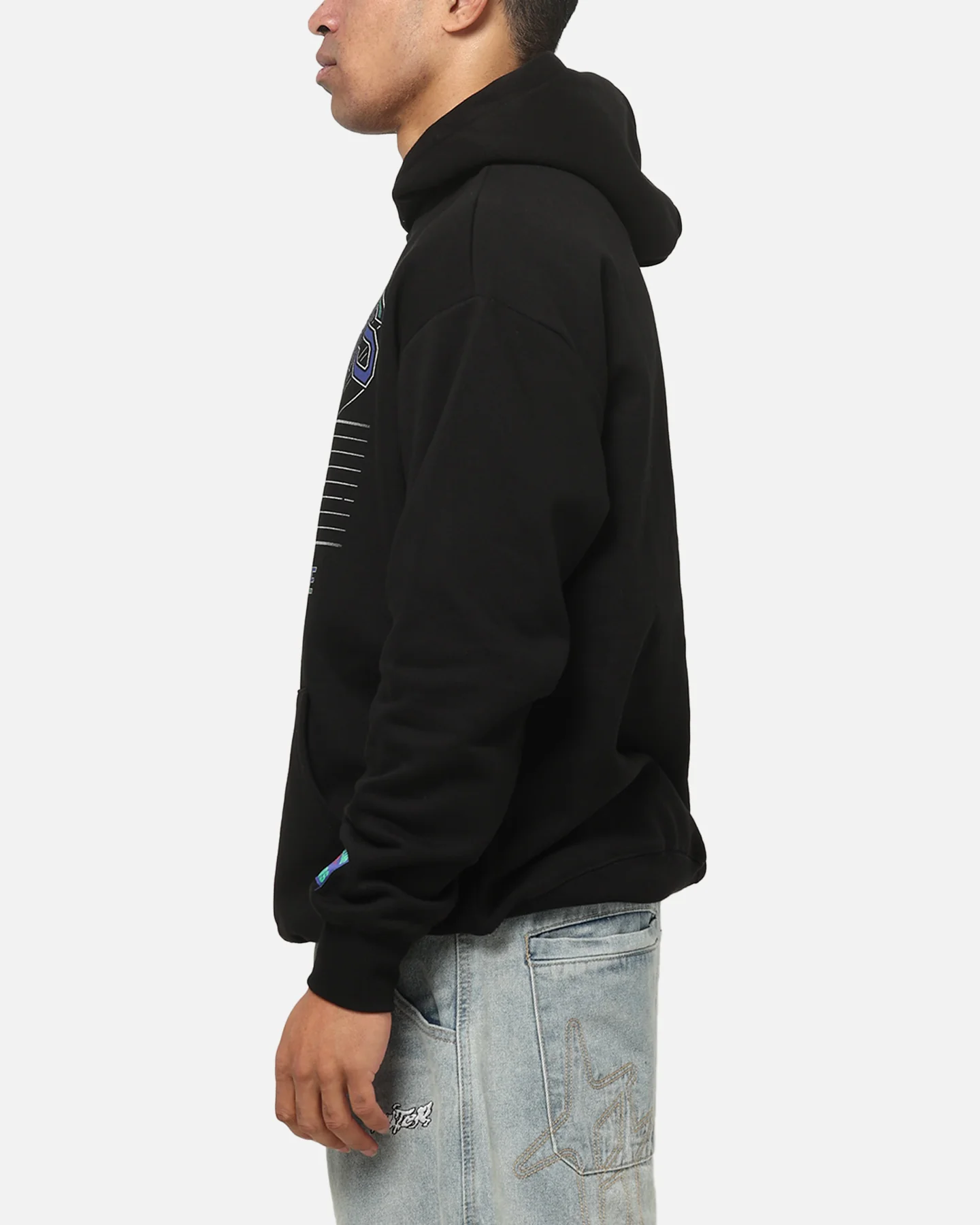 Bleacher Athletic New Zealand Warriors NRL Adult Club Wreath Hoodie Black - Image 5