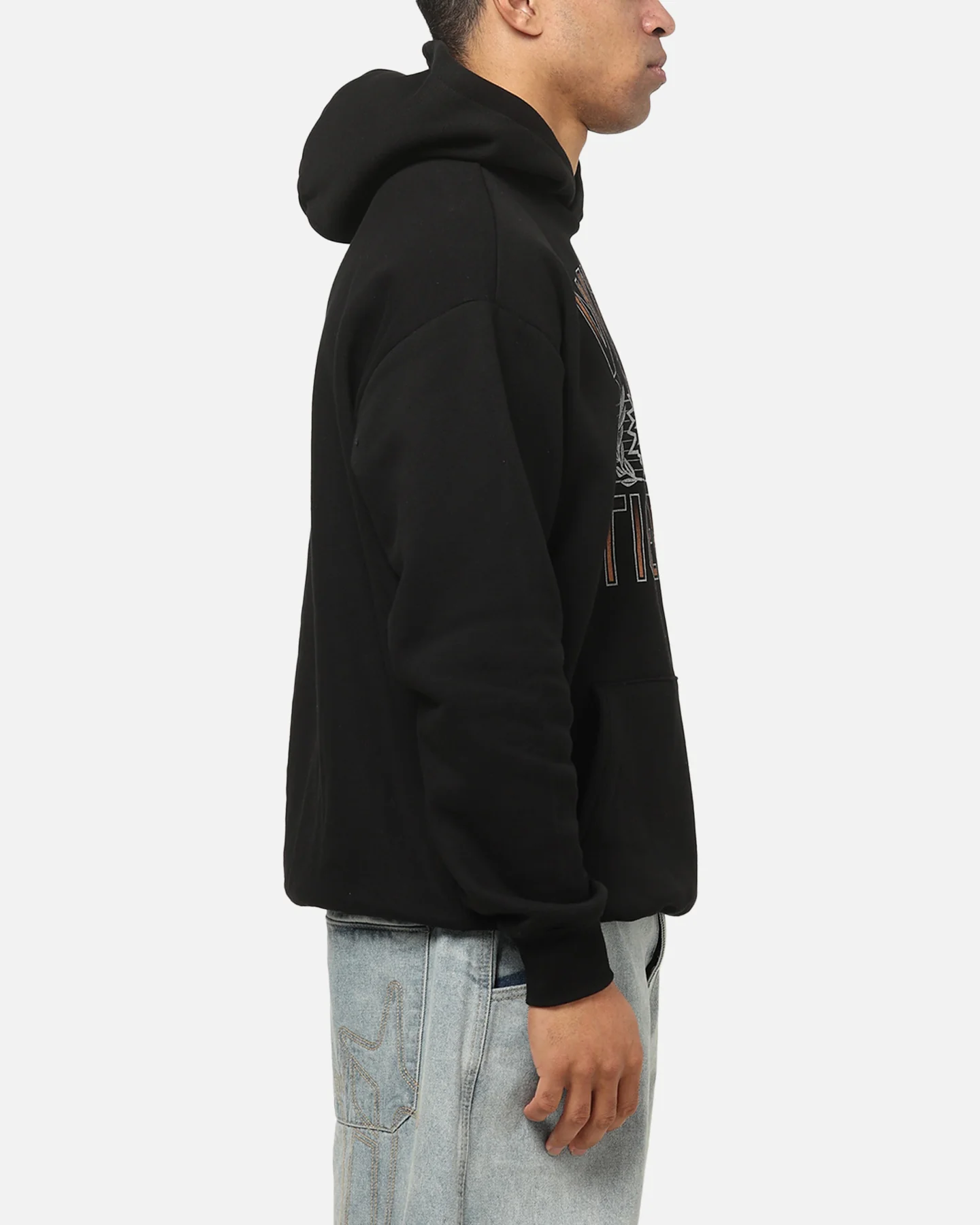 Bleacher Athletic Wests Tigers NRL Adult Club Wreath Hoodie Black - Image 4