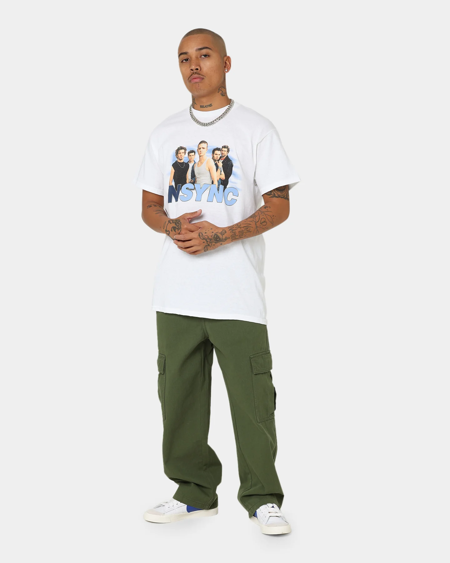 NSYNC Cloud Photo T-Shirt White - Image 2