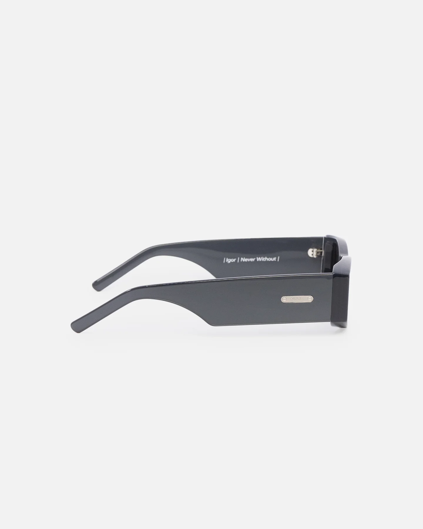 Nuqe Igor Sunglasses Charcoal/Black - Image 5