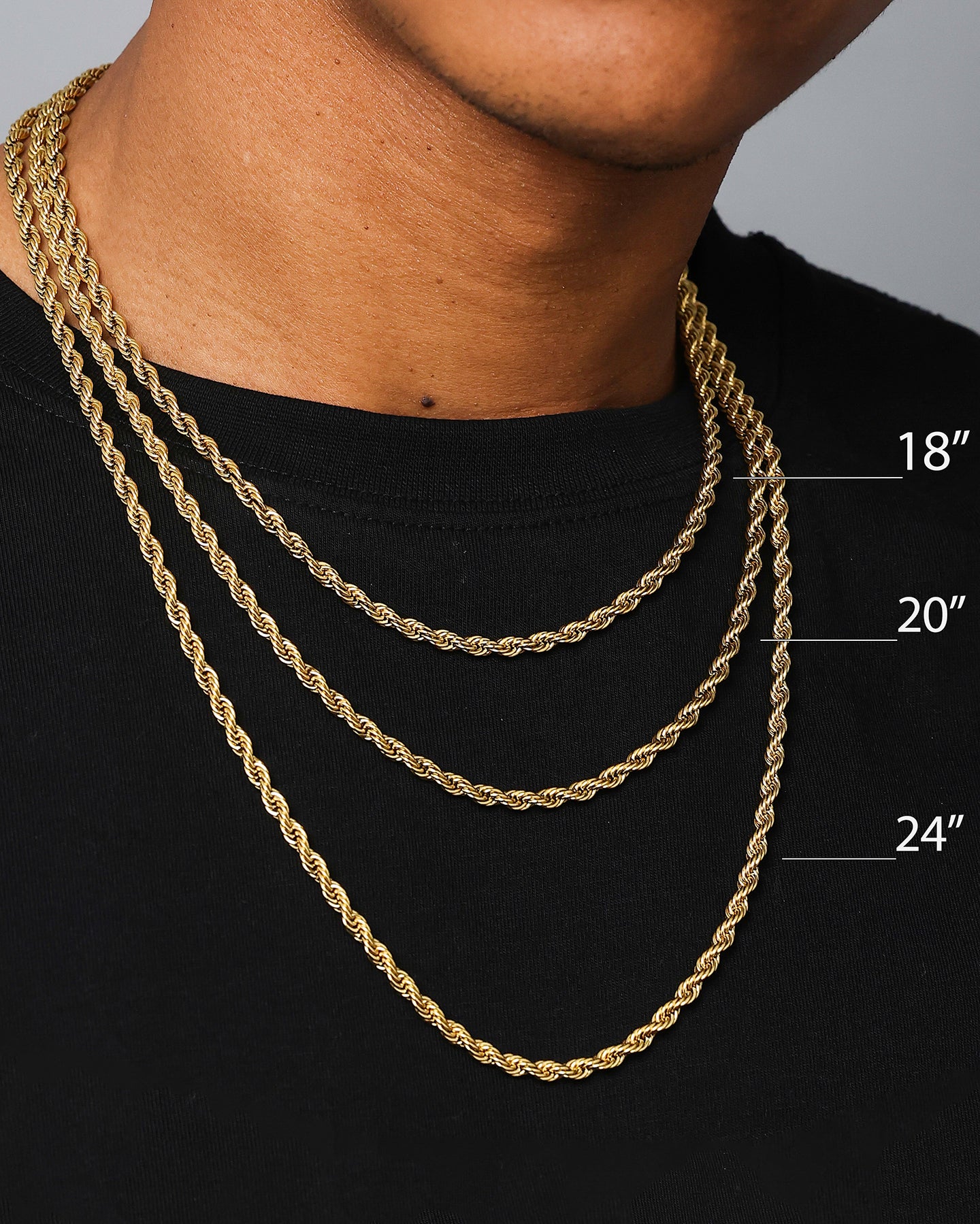NXS 2.5mm Franco Chain White Gold - Image 9