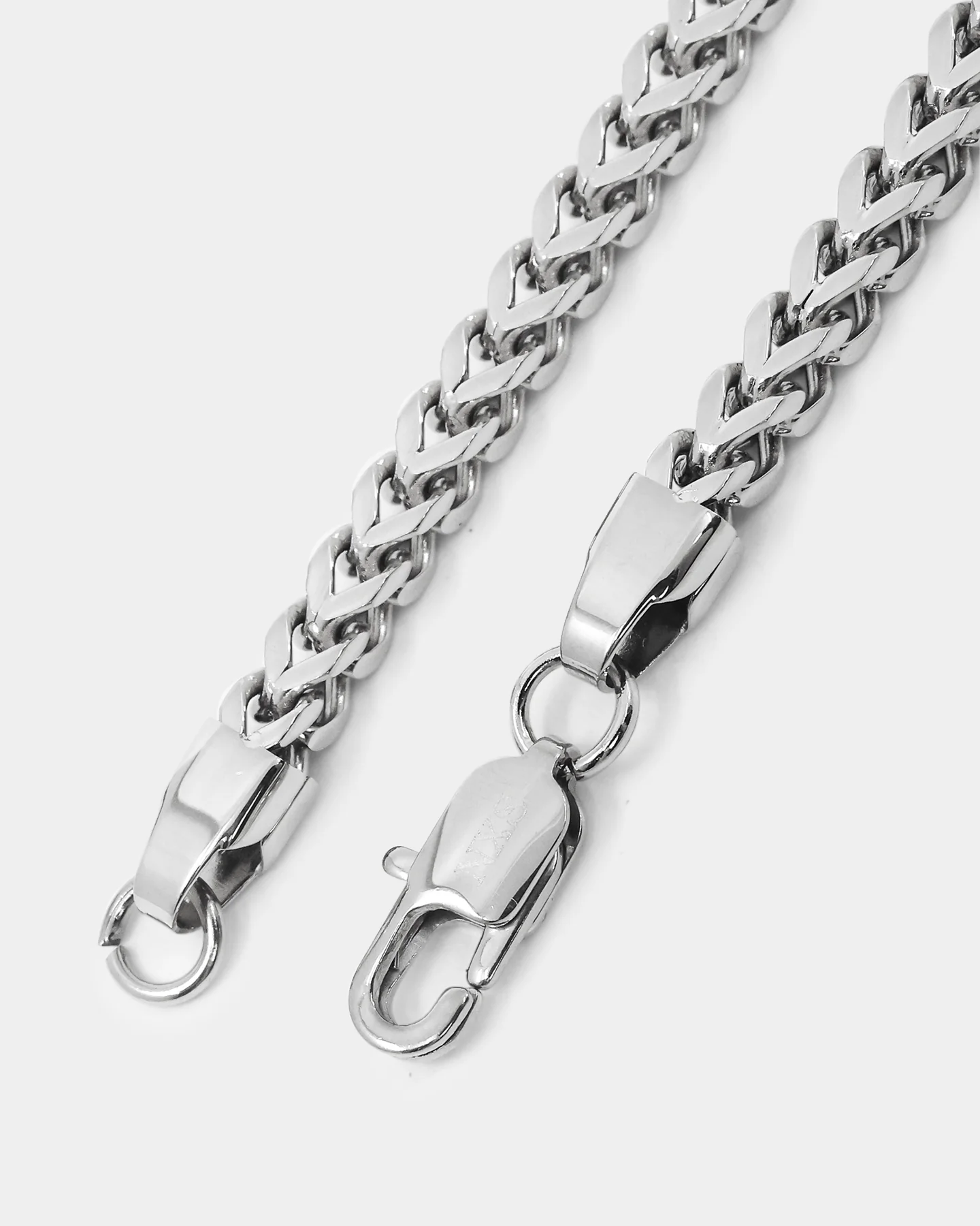 NXS 4mm Franco Necklace White Gold - Image 6