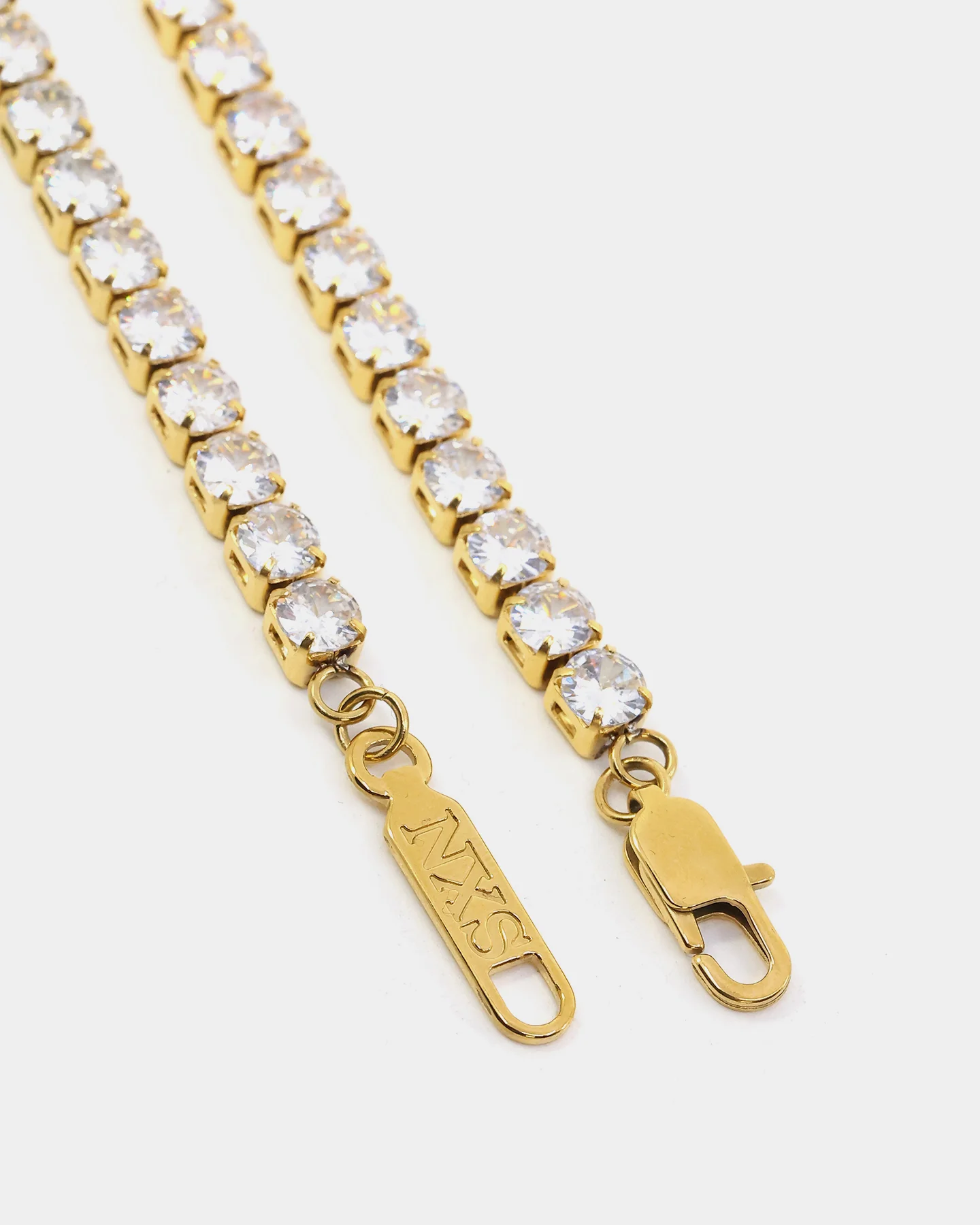 NXS 5MM Tennis Chain Gold - Image 6