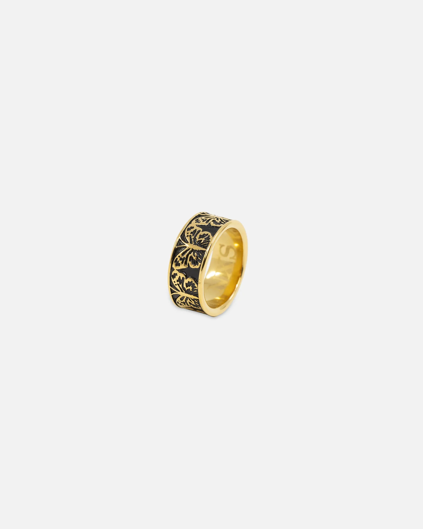 NXS Butterfly Band Ring Gold/Black - Image 7