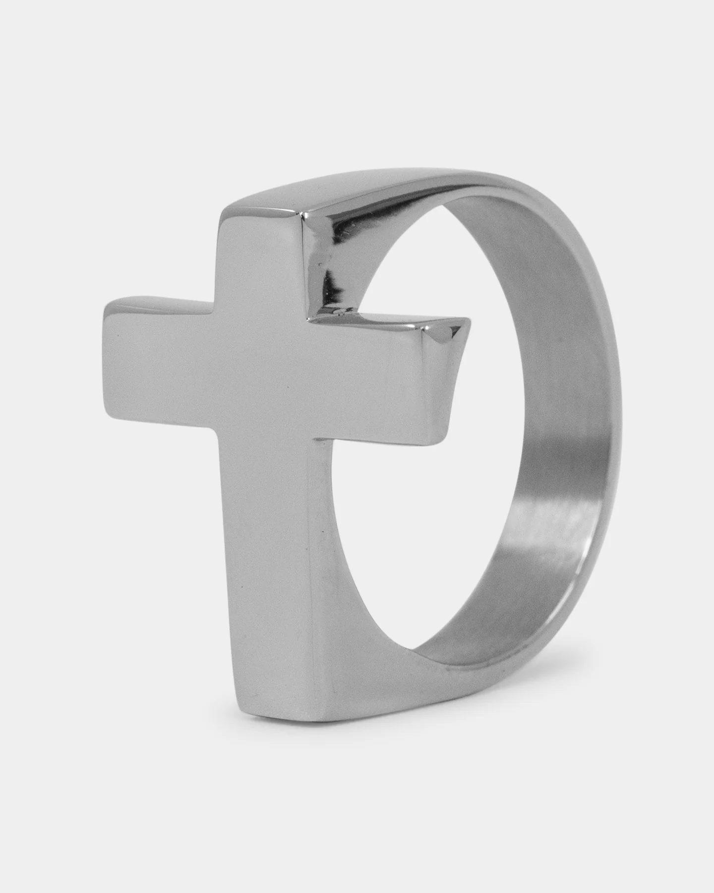 NXS Cross Ring White Gold - Image 4