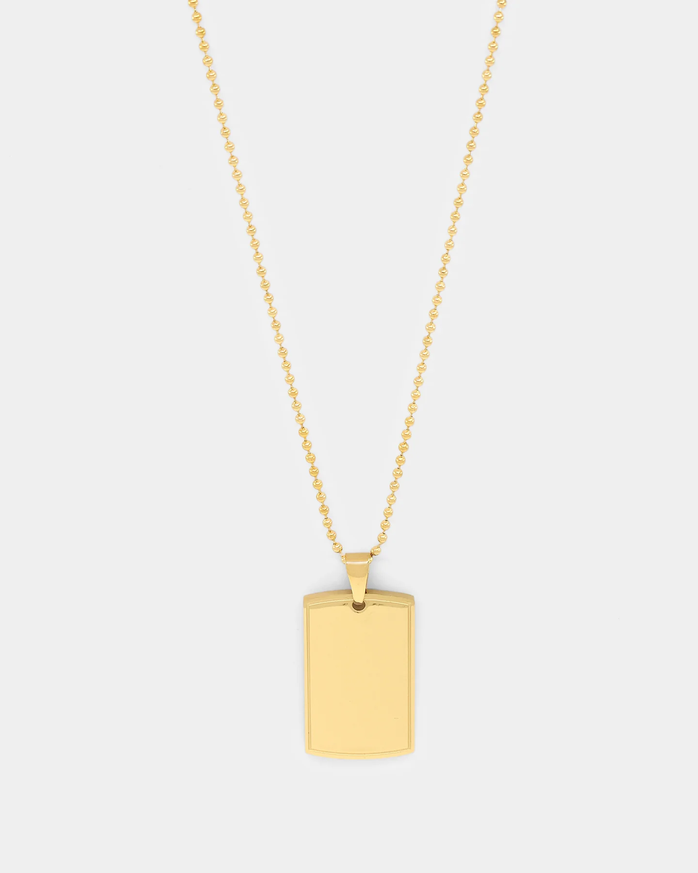 NXS Dog Tag Necklace Gold - Image 2