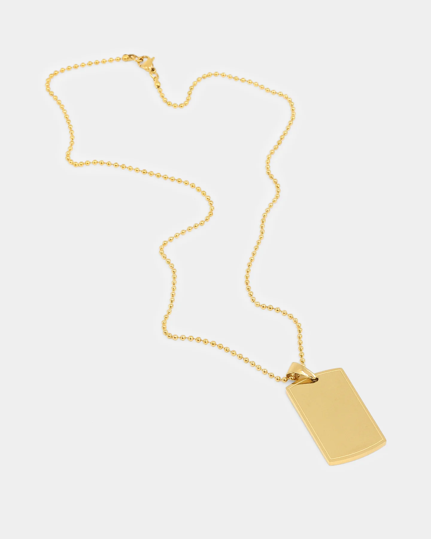 NXS Dog Tag Necklace Gold - Image 7