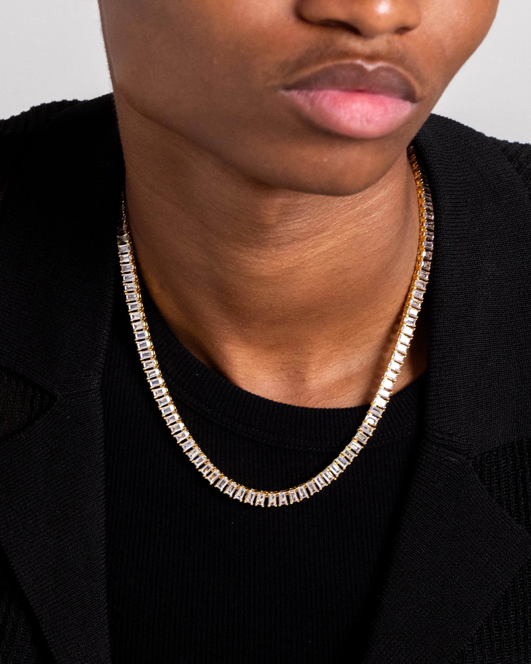 NXS Iced Baguette Chain Iced Gold - Image 4