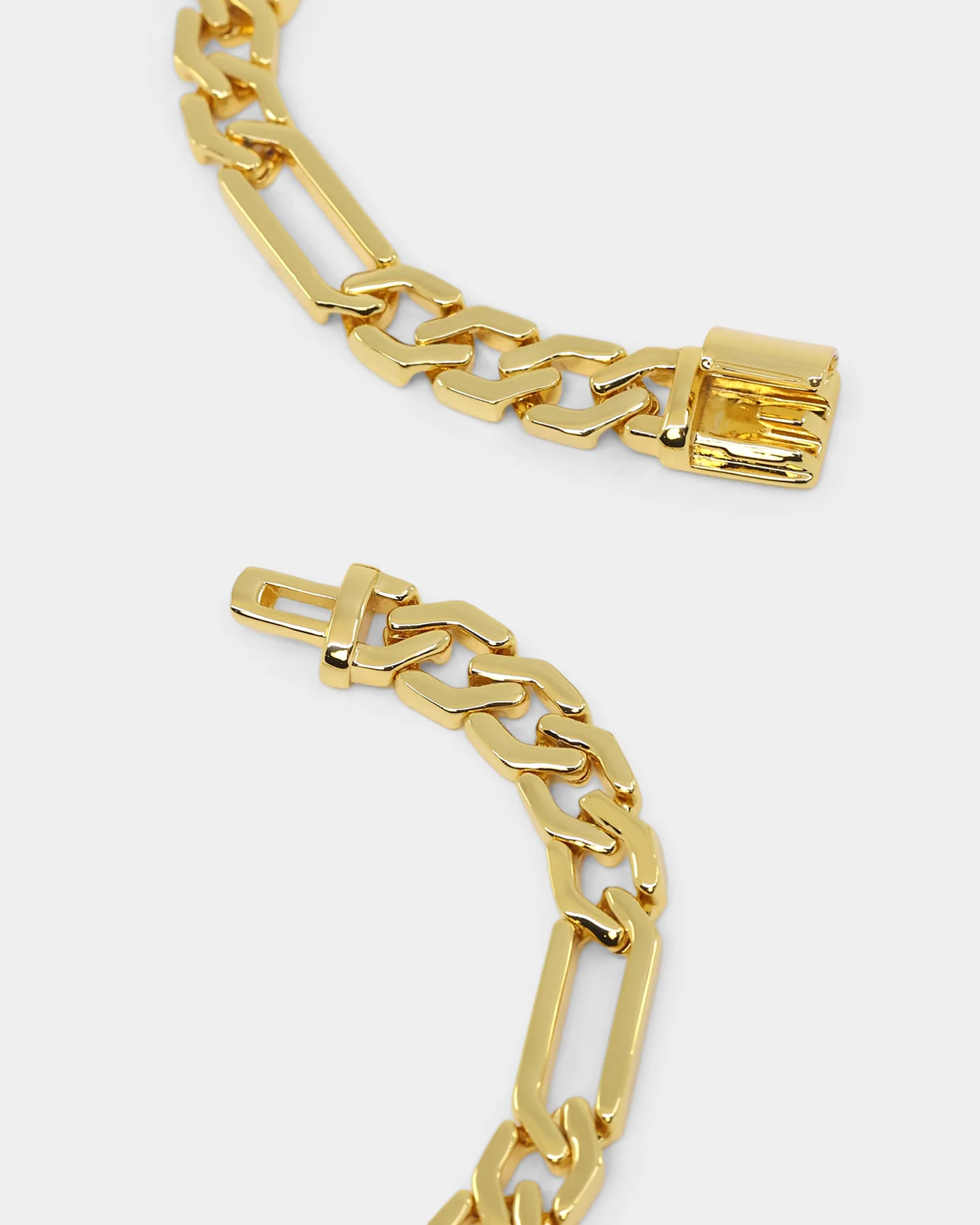 NXS Sharp Cut Figaro Chain Gold - Image 6