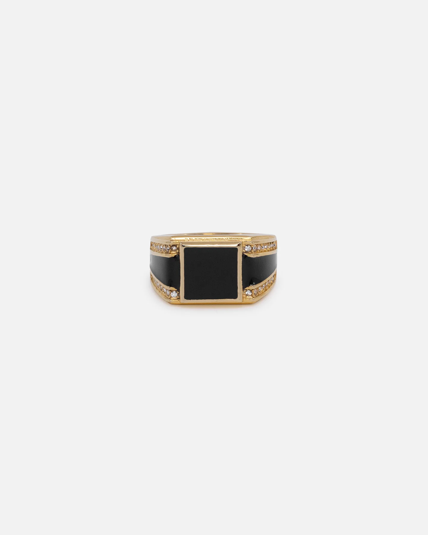 NXS Statement Ring Gold/Black - Image 2