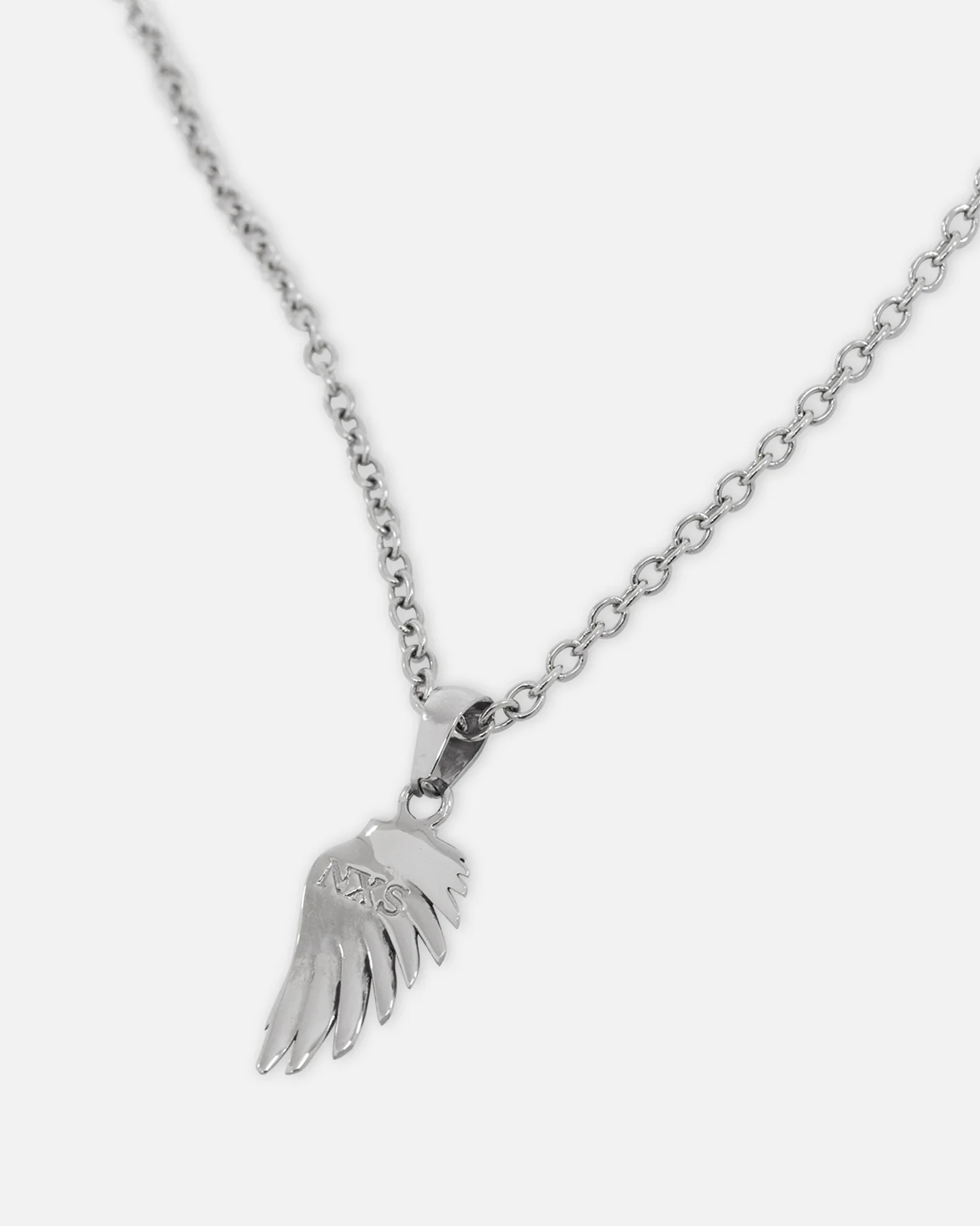 NXS Wing Necklace White Gold - Image 4