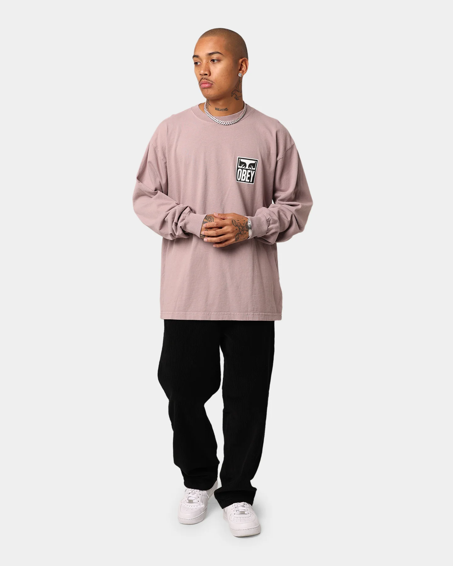 Obey Eyes Icon 2 LS T-shirt Gallnut - Image 7
