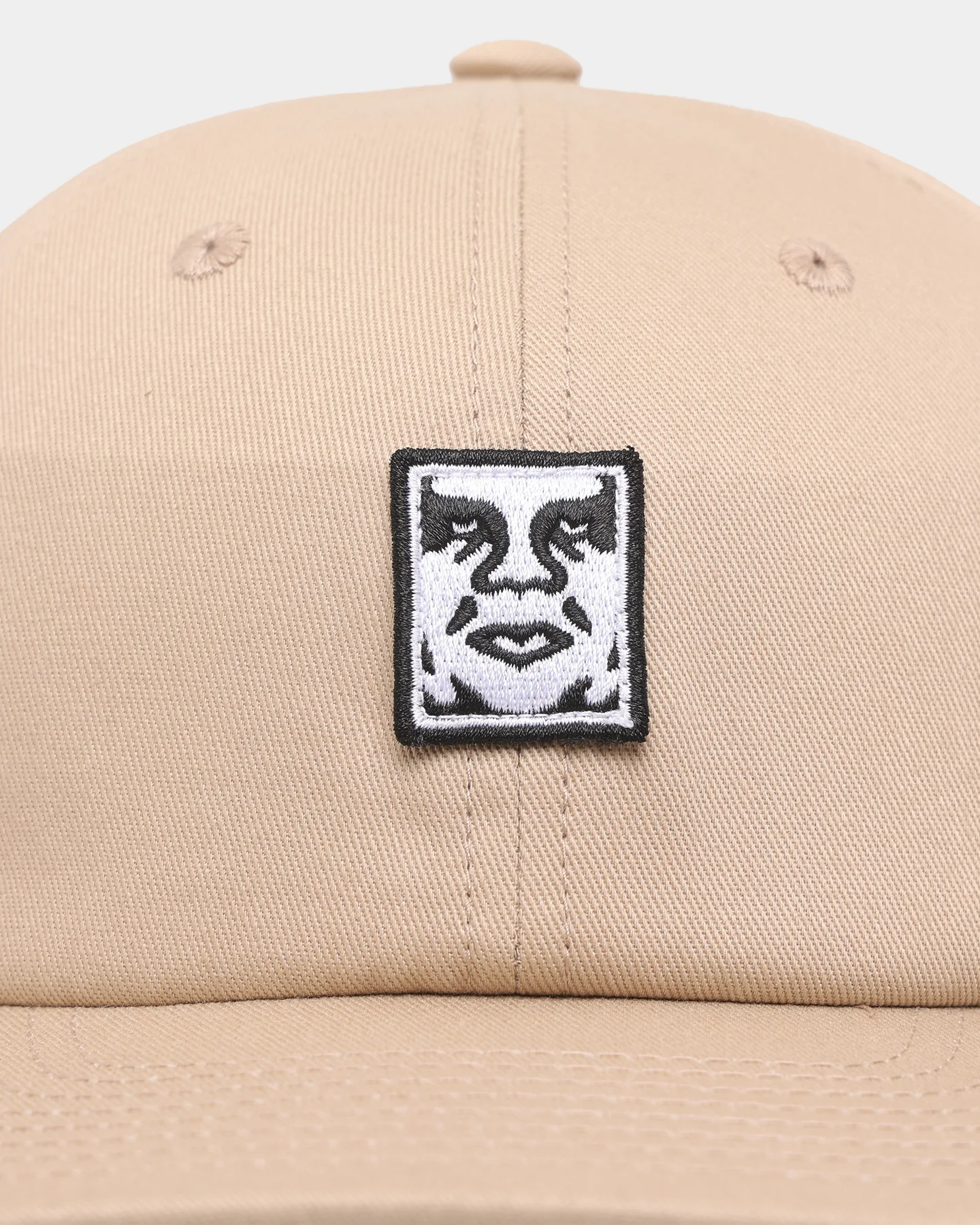 Obey Icon Patch 6-Panel Strapback Khaki - Image 4