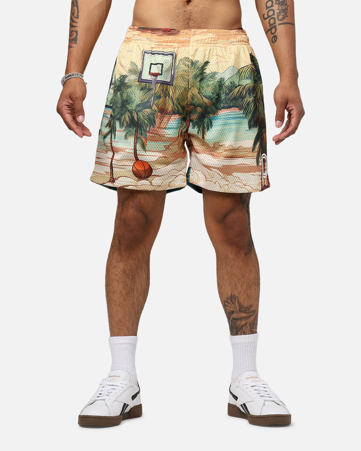 Overtime Paradise Palm Shorts Palm Print - Image 6