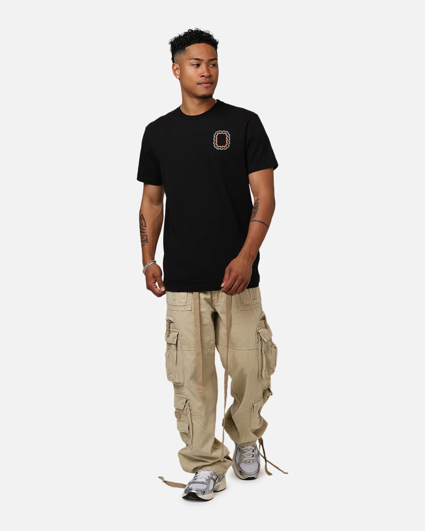 Overtime Paradise Parrots T-Shirt Black - Image 3