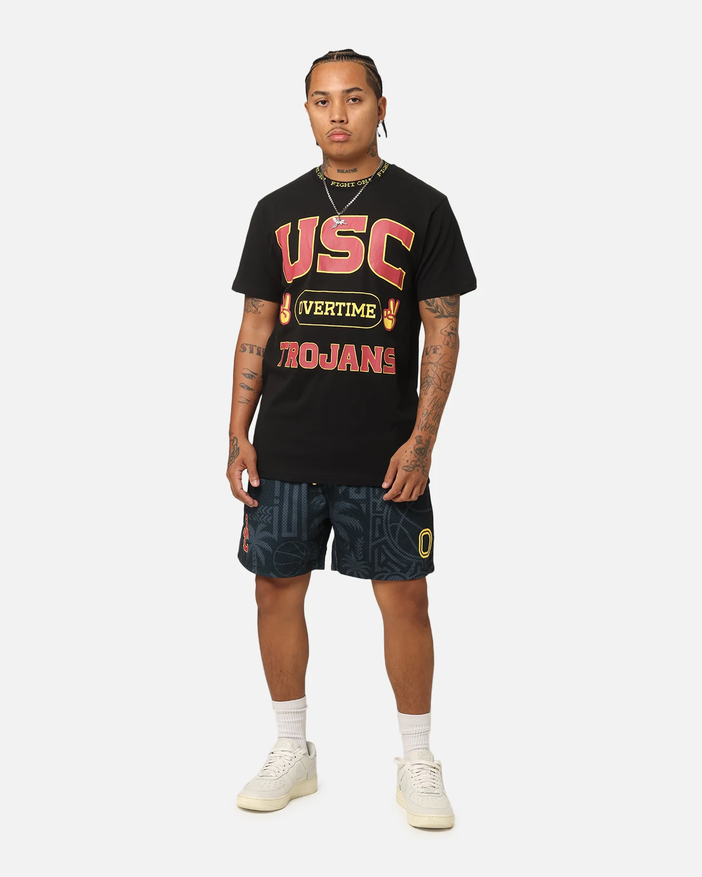 Overtime USC Trojans Fight On T-Shirt Black - Image 2