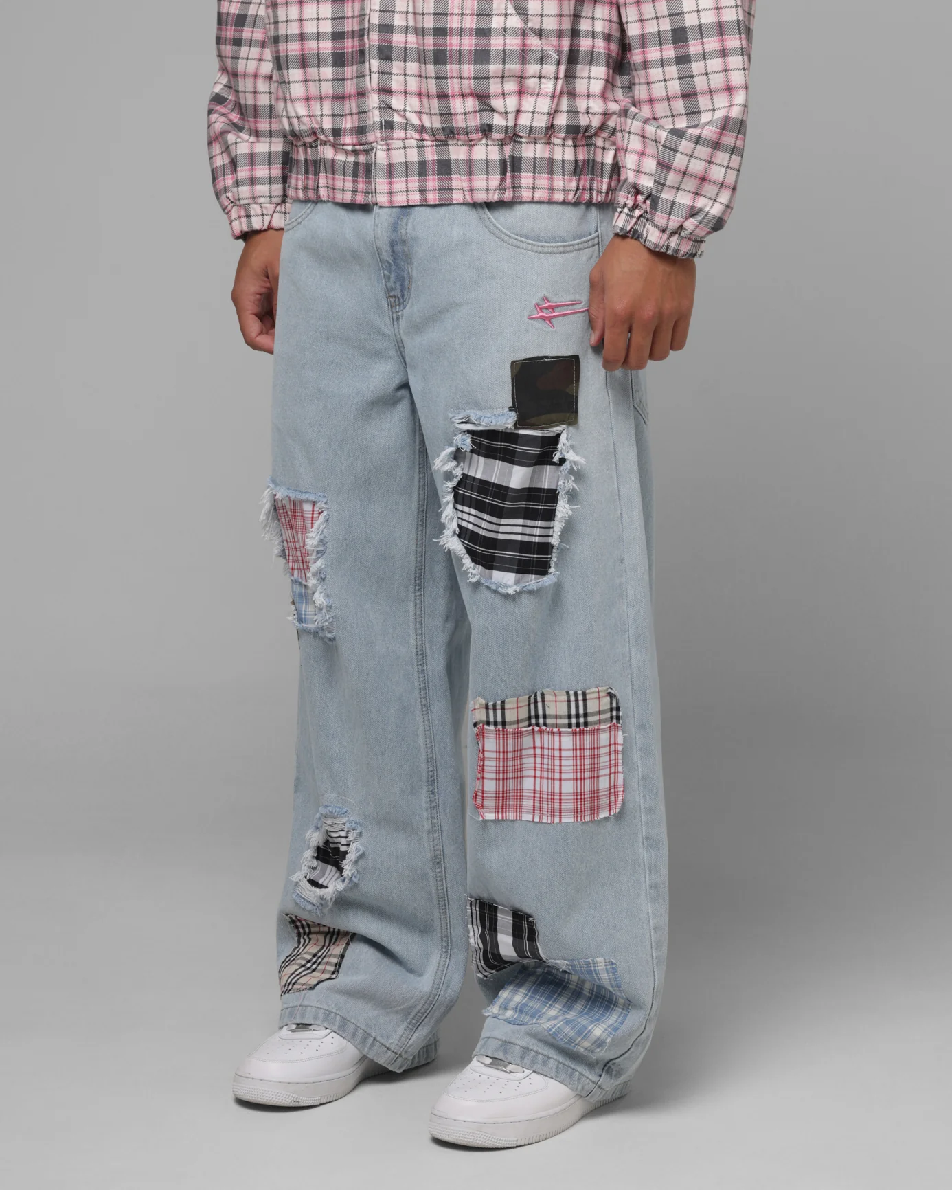 Loiter Patchwork Jeans Denim - Image 6