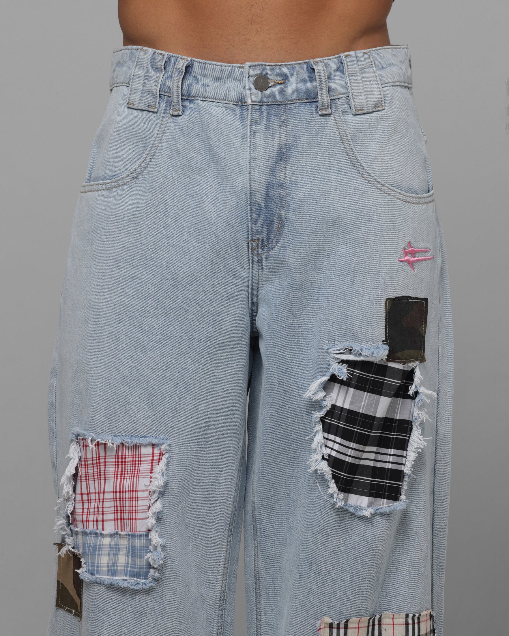 Loiter Patchwork Jeans Denim - Image 7