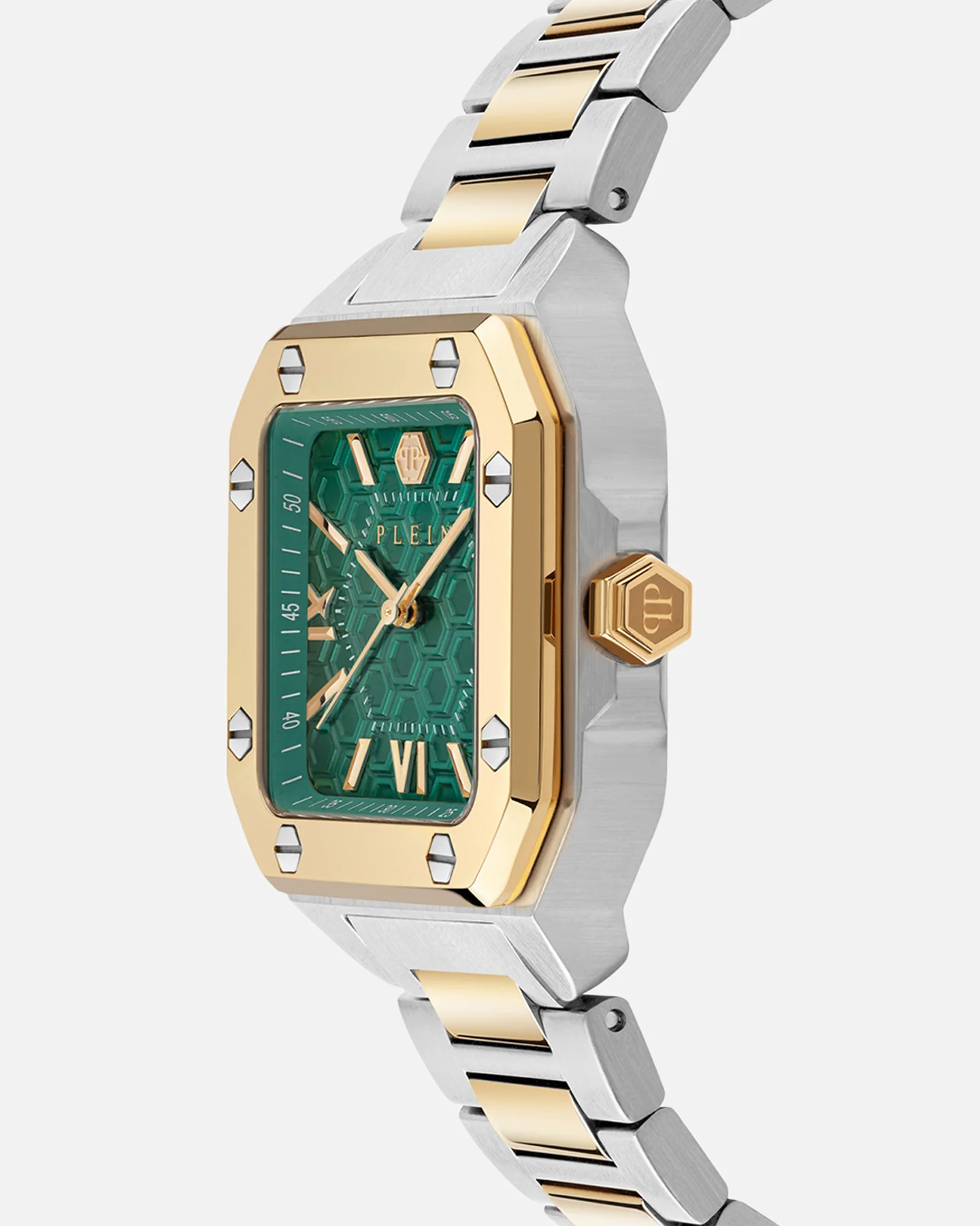 Philipp Plein Edge 42MM Two-Tone Bracelet Watch Silver/Gold - Image 3