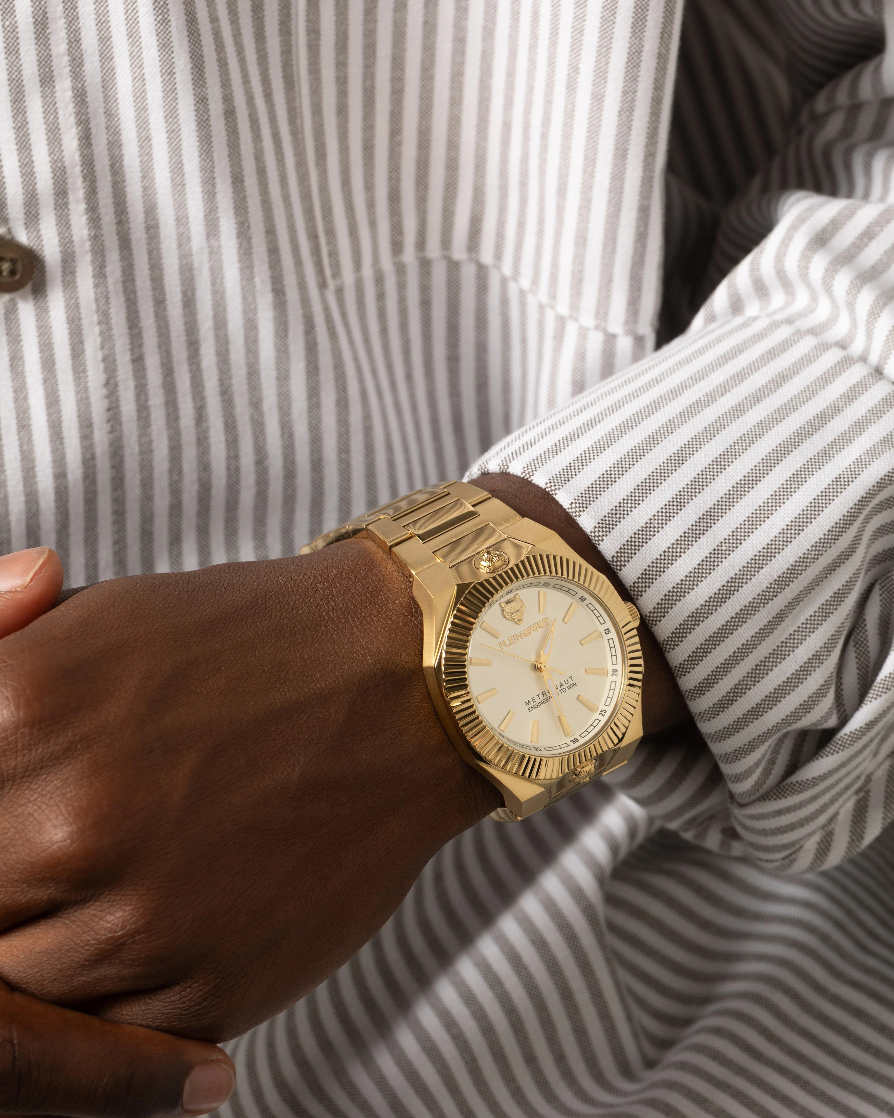 Phillip Plien Sport Metronaut Bracelet Watch Gold - Image 2