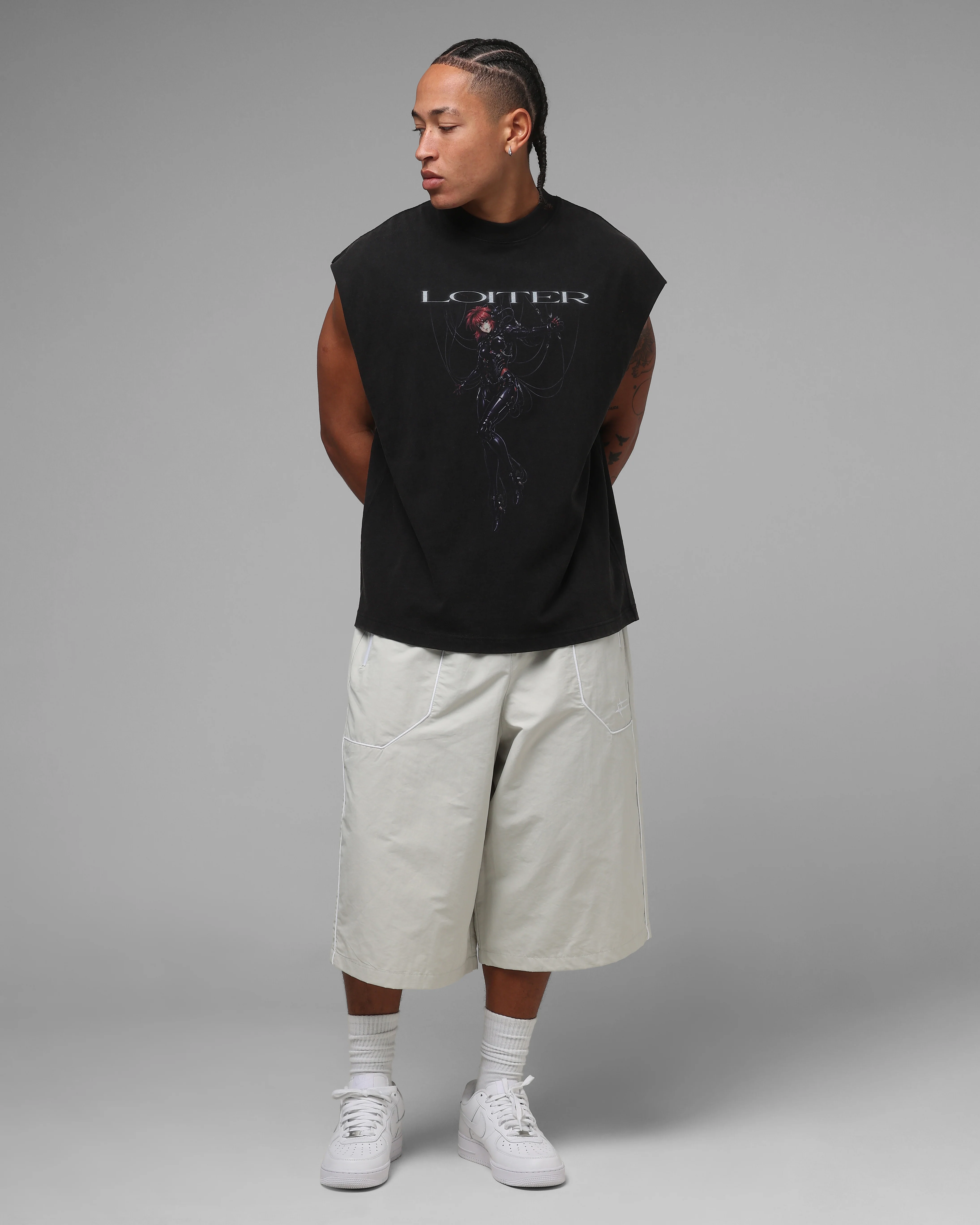 Loiter Pinline Board Shorts Grey - Image 2