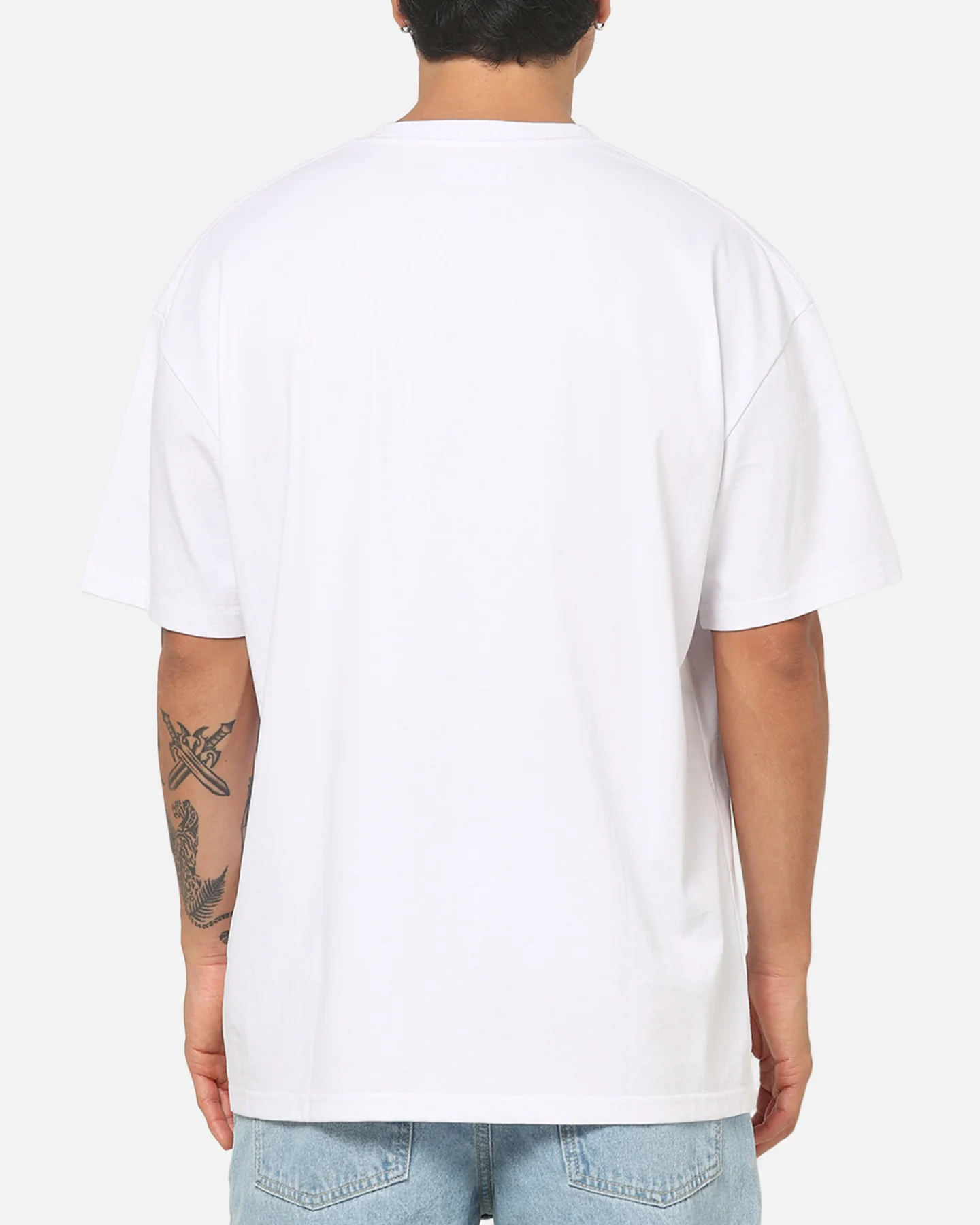 Carre Plaid Oval T-Shirt White - Image 3
