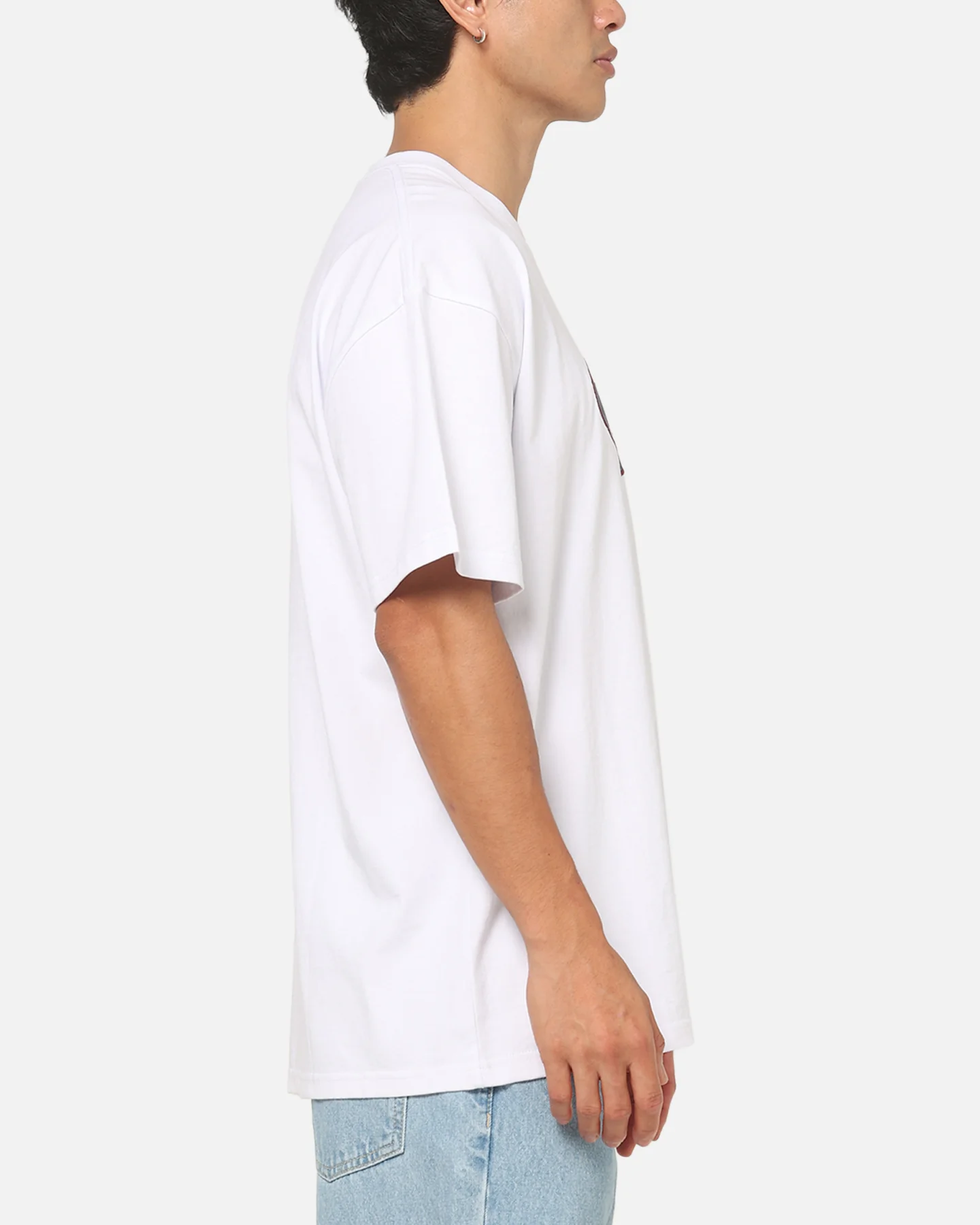 Carre Plaid Oval T-Shirt White - Image 4