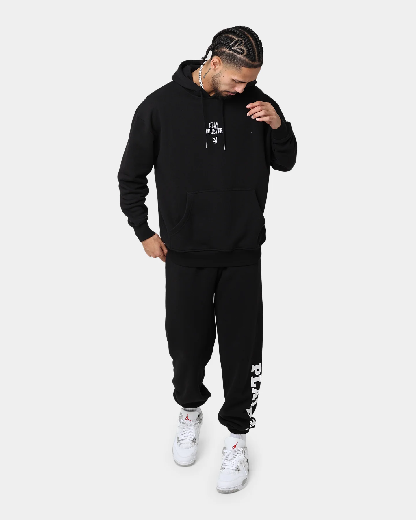 Playboy Bunny Basic Track Pants Black - Image 2