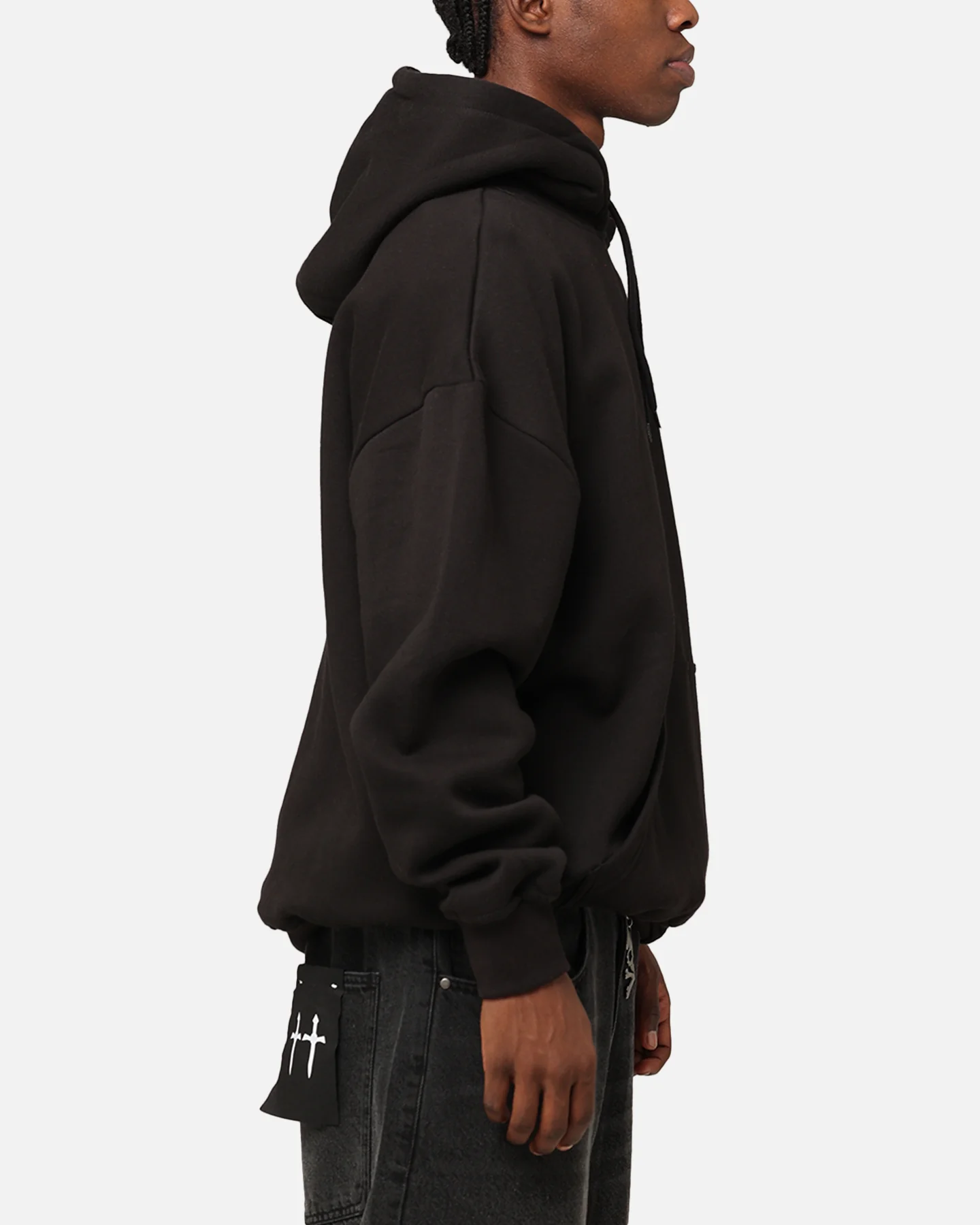 Playboy Bunny Basics Oversized Hoodie Black - Image 4