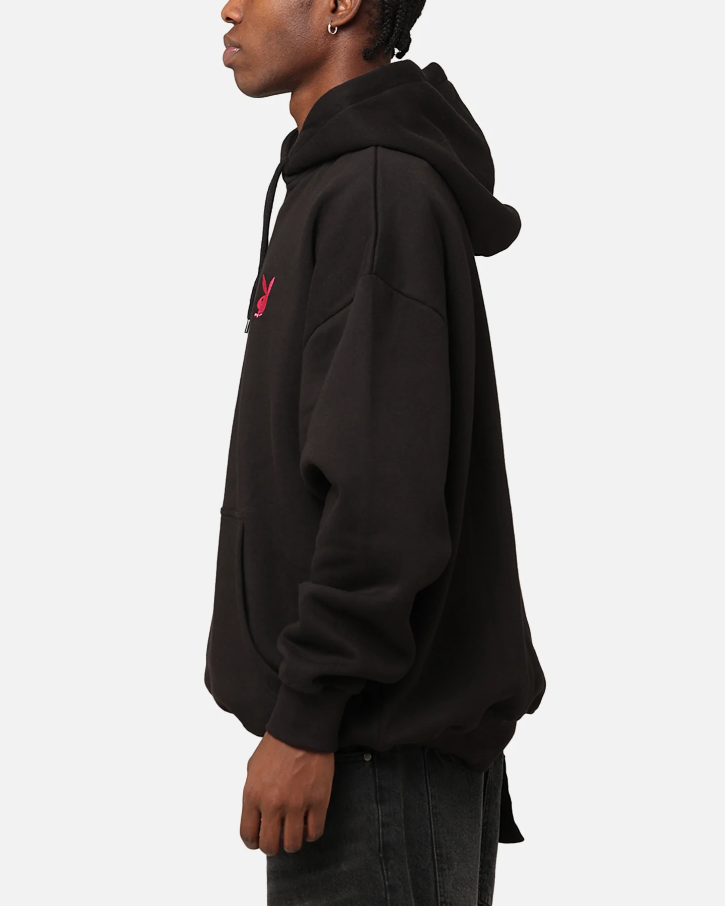 Playboy Bunny Basics Oversized Hoodie Black - Image 5
