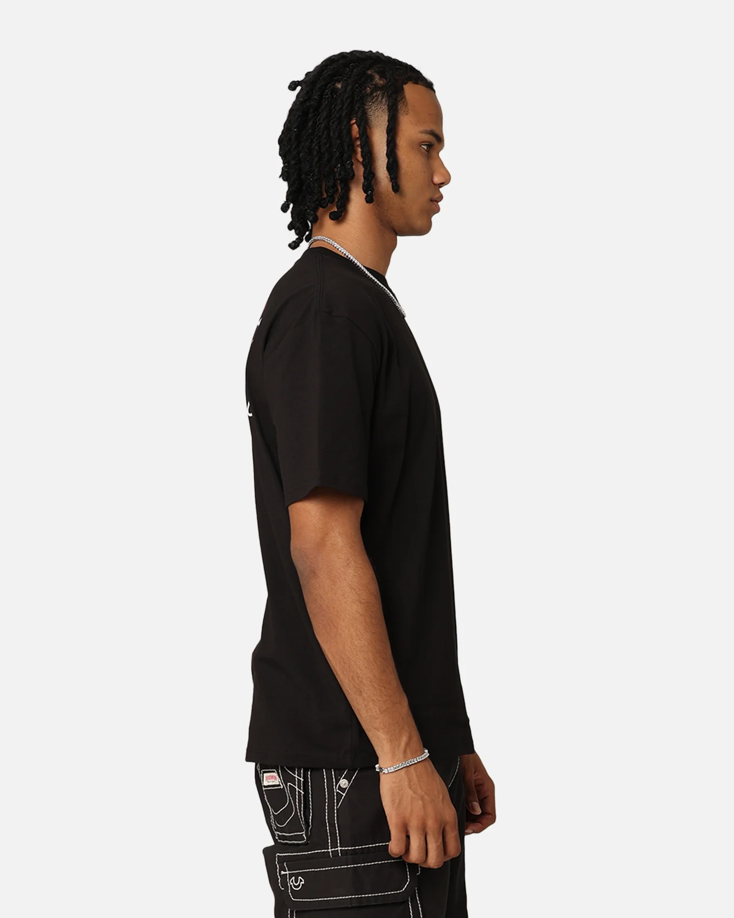 Playboy Bunny O Gothic Stack T-Shirt Black - Image 6