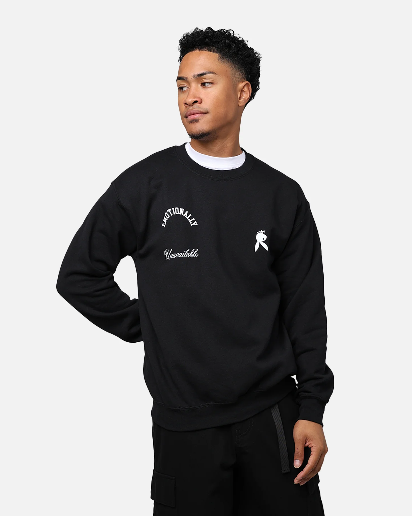 Playboy By Culture Kings Diamonds Are Forever Crewneck Black - Image 2