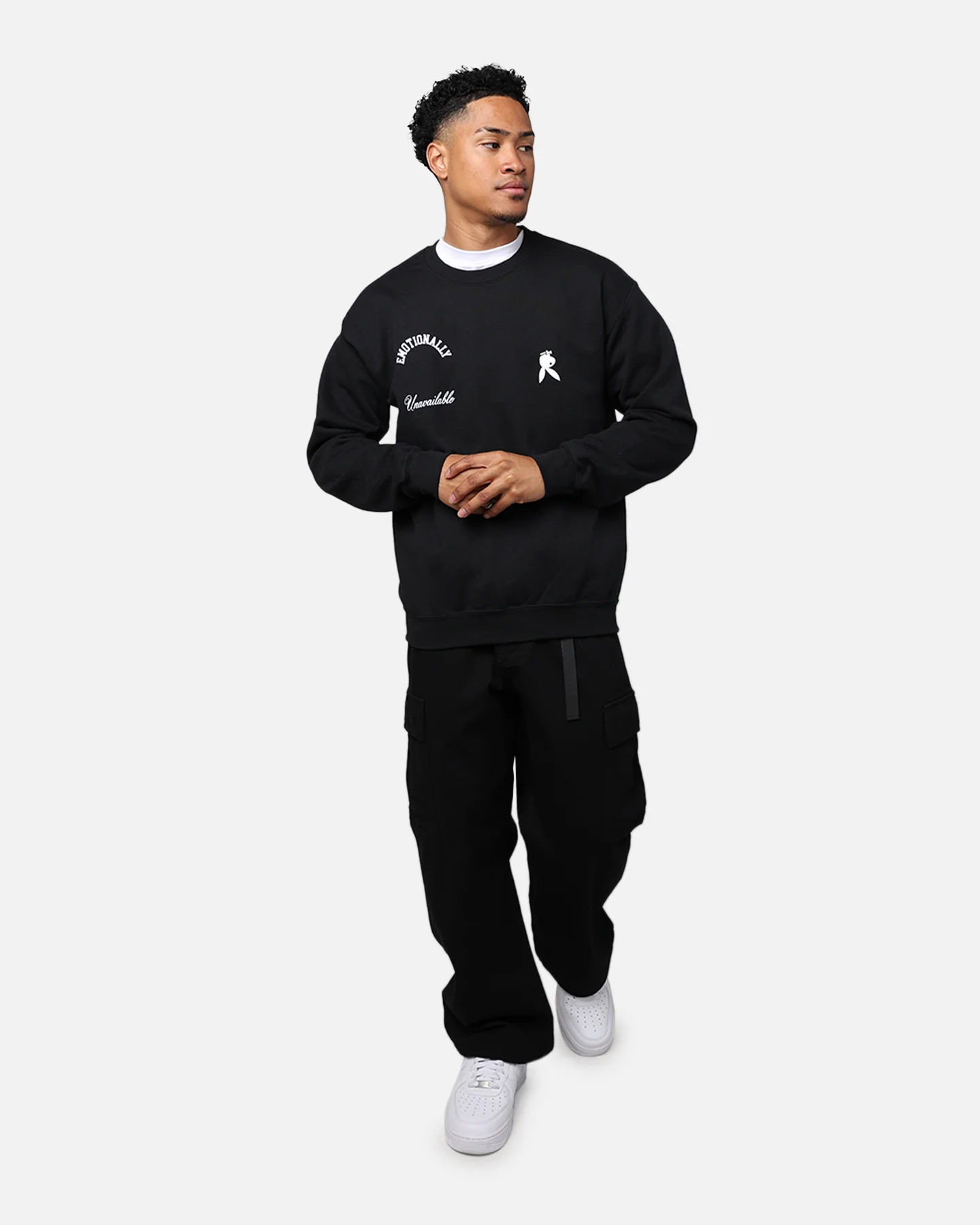 Playboy By Culture Kings Diamonds Are Forever Crewneck Black - Image 3