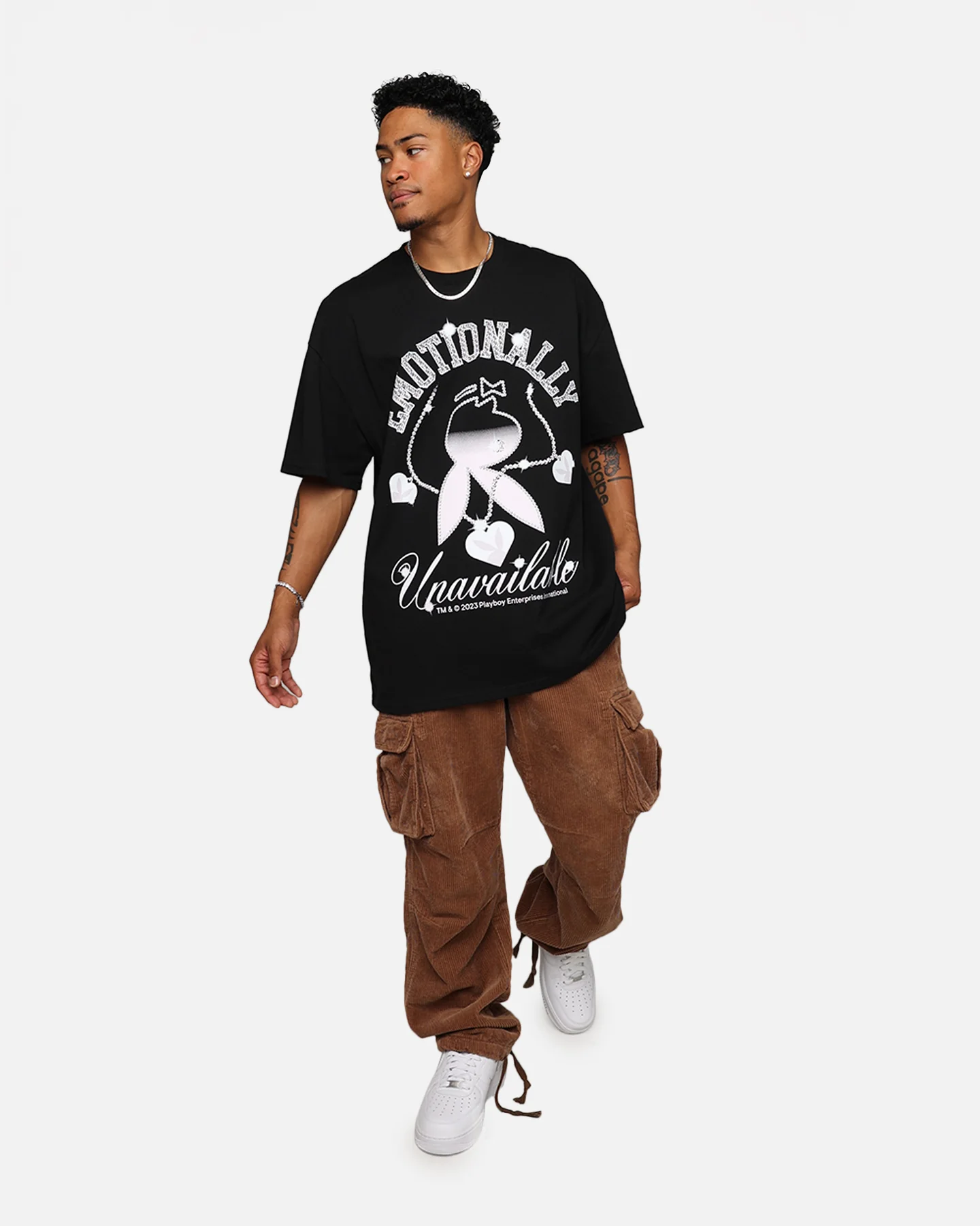 Playboy By Culture Kings Diamonds Are Forever T-Shirt Black - Image 2