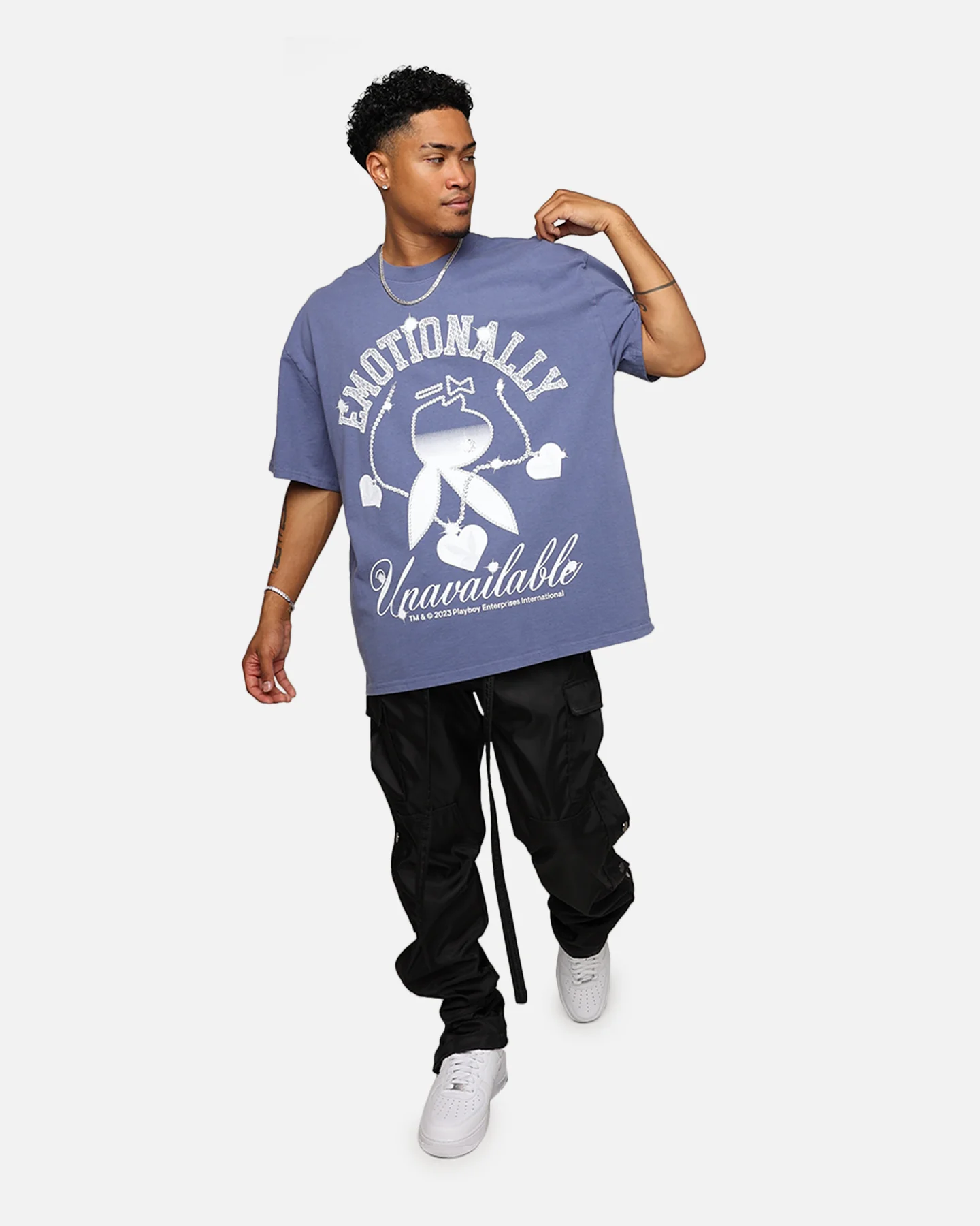 Playboy By Culture Kings Diamonds Are Forever T-Shirt Purple - Image 2