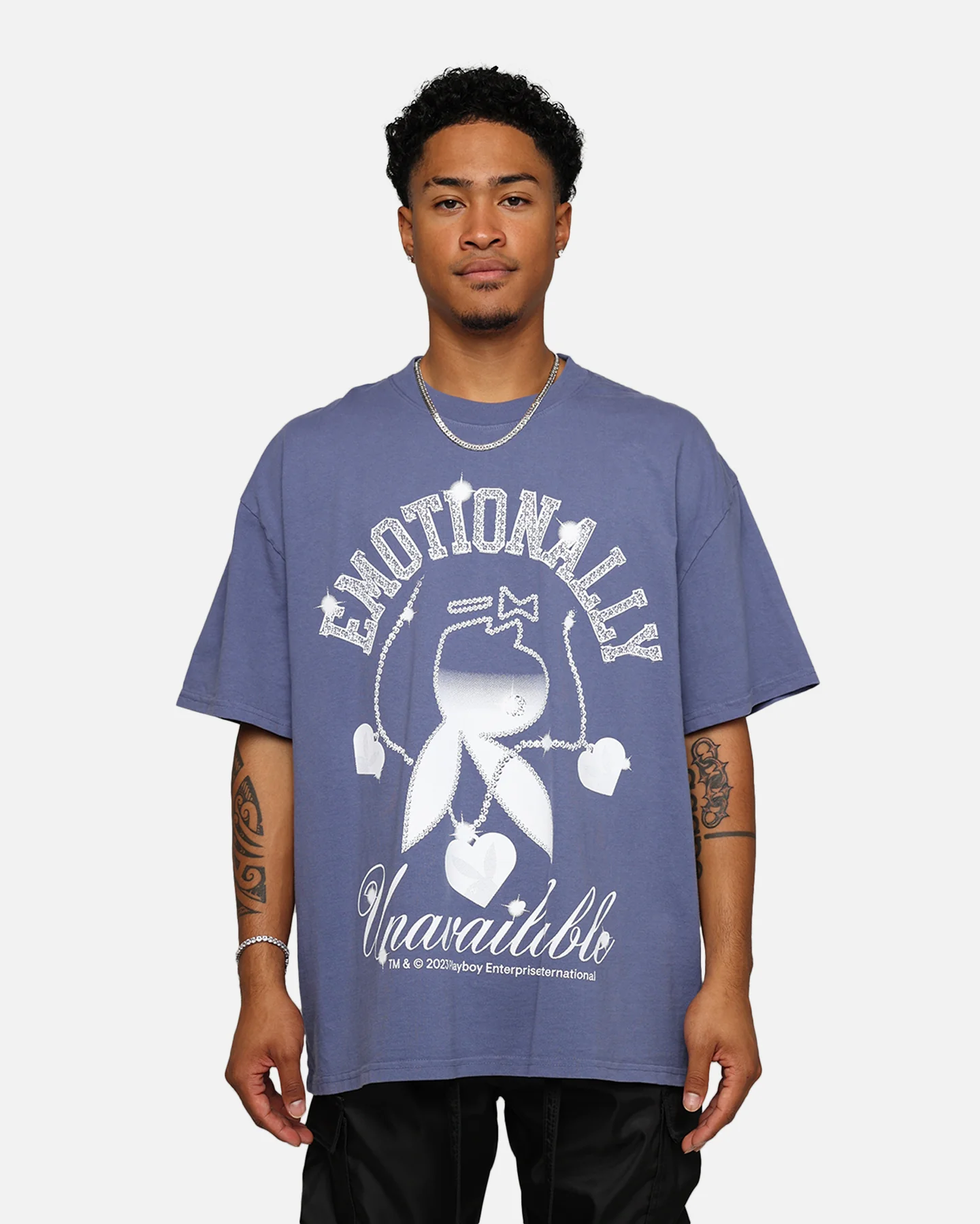 Playboy By Culture Kings Diamonds Are Forever T-Shirt Purple - Image 3