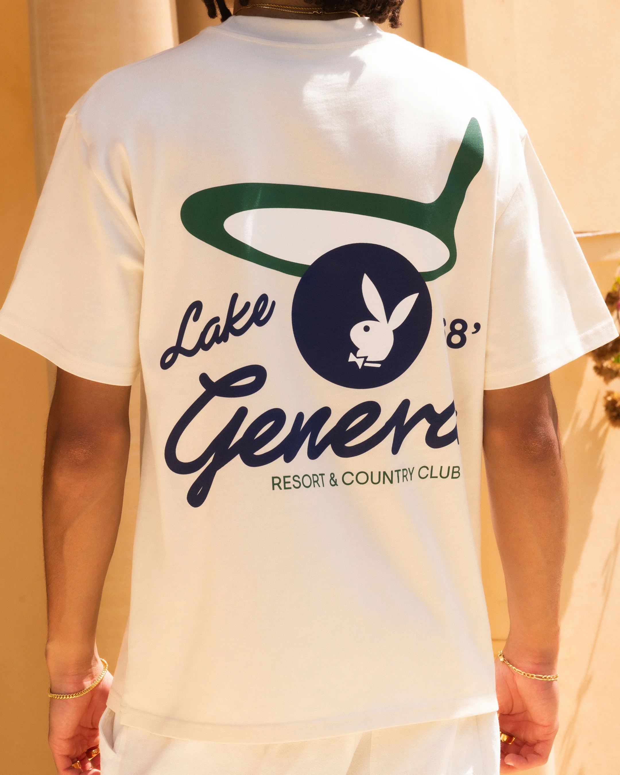 Playboy By Culture Kings Lake Geneva T-Shirt Off White - Image 5