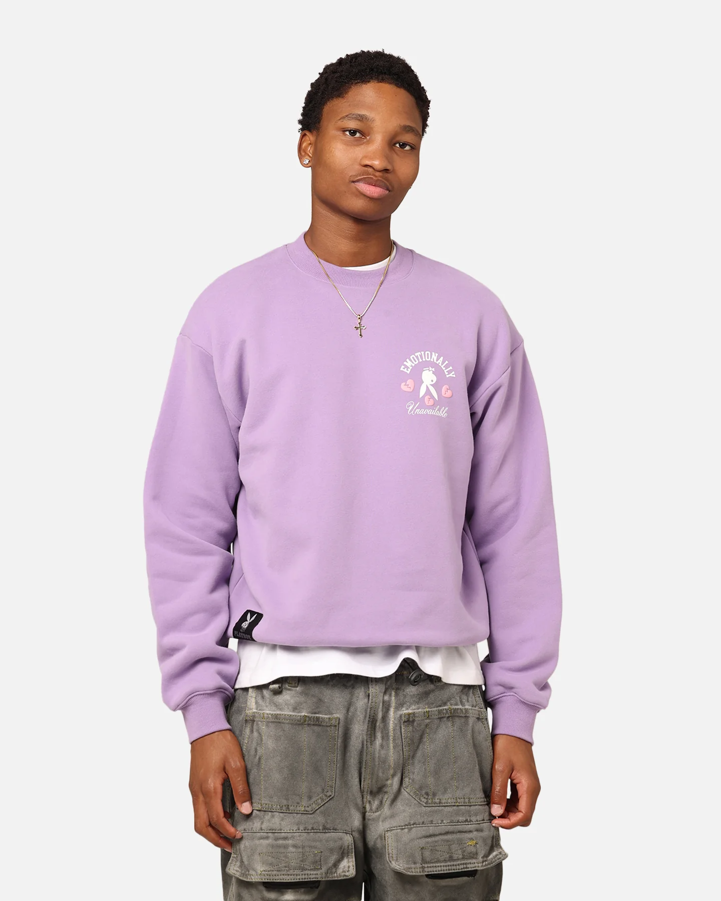 Playboy By Culture Kings Lover Boy Crewneck Purple - Image 2