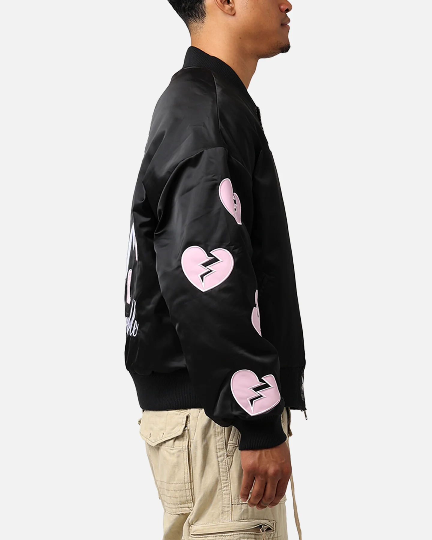 Playboy By Culture Kings Loverboy Bomber Jacket Black - Image 4