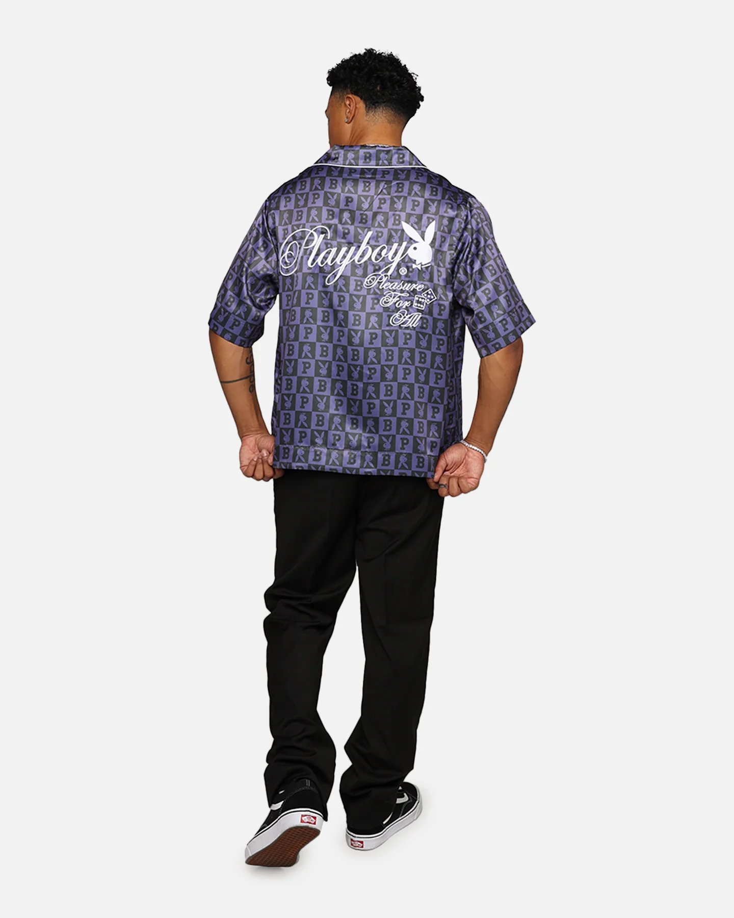 Playboy By Culture Kings Mechanic Shirt Black/Purple - Image 8