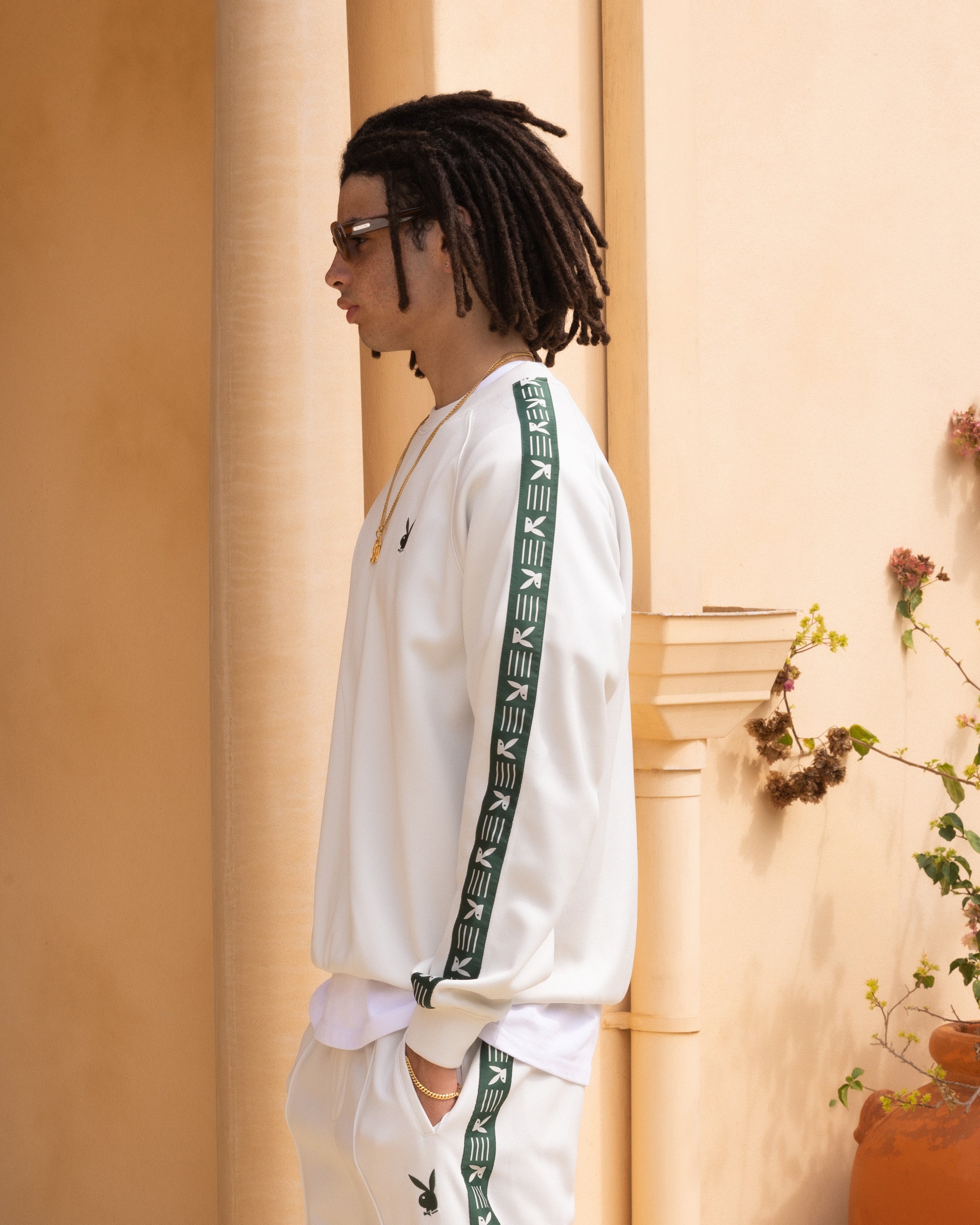 Playboy By Culture Kings Pleasure Crewneck Stone/Green - Image 6