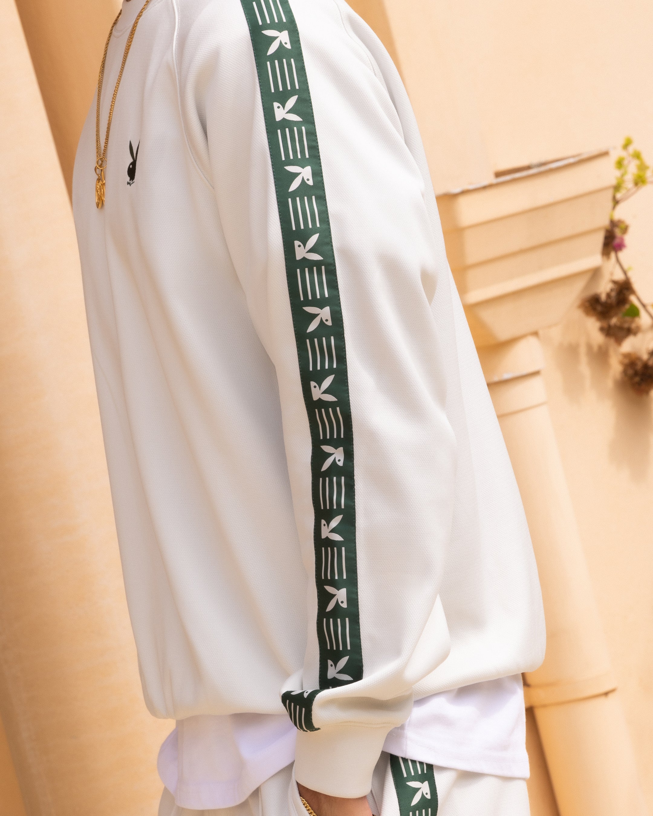 Playboy By Culture Kings Pleasure Crewneck Stone/Green - Image 7
